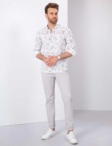 Gri Slim Fit Gömlek - 50210960003