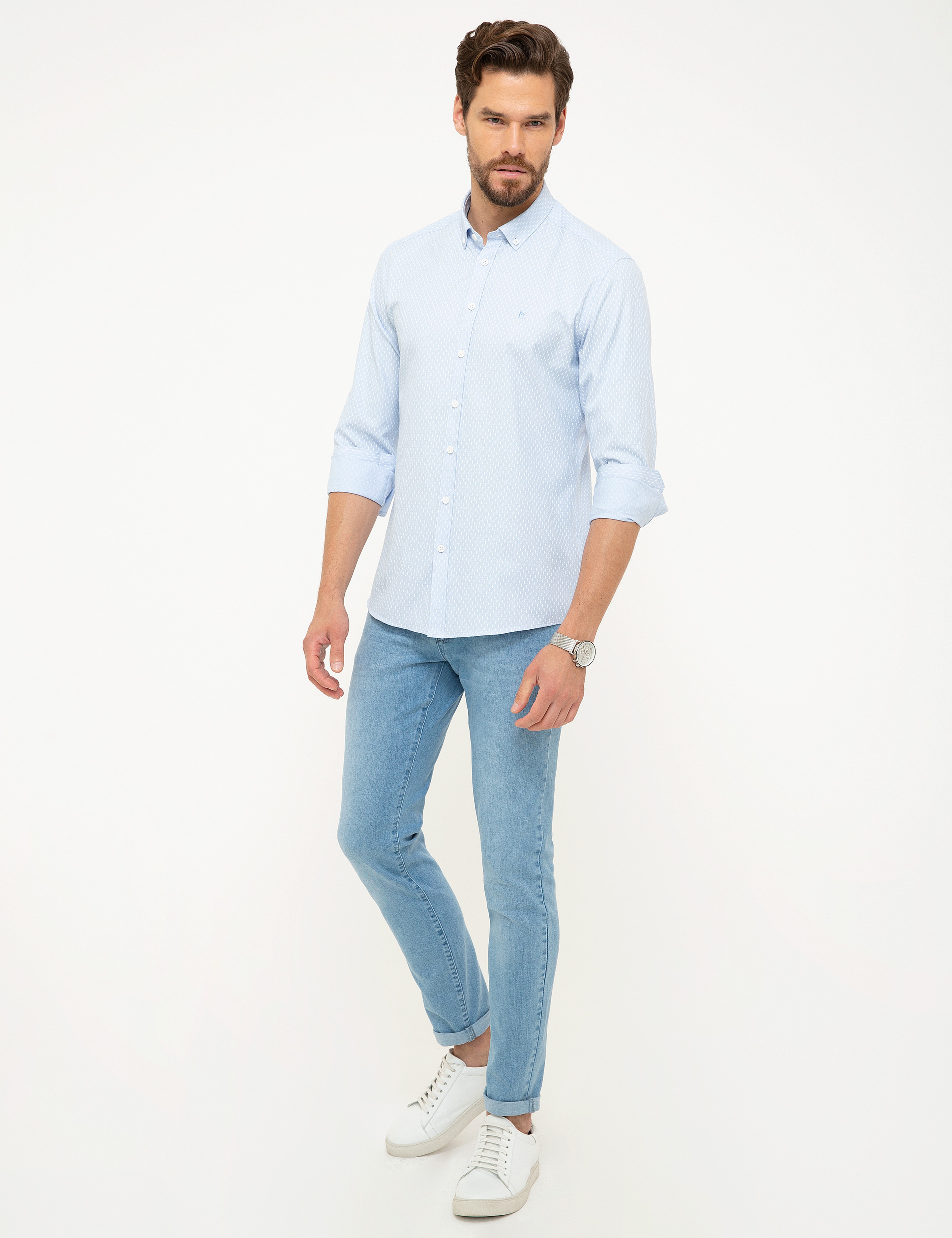 Açık Mavi Slim Fit Gömlek