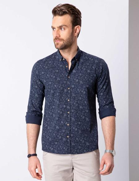 Lacivert Slim Fit Gömlek - 50211172005