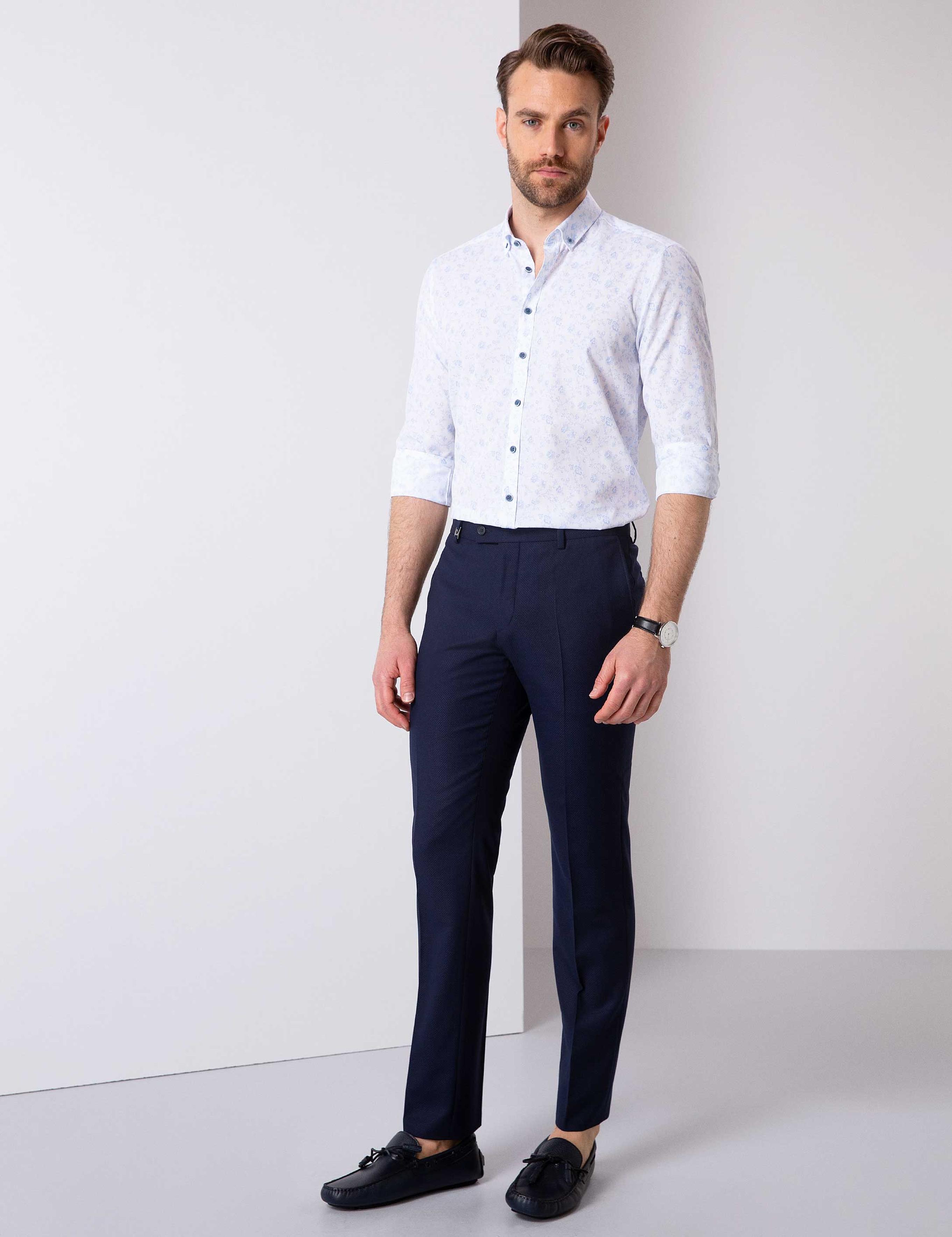 Açık Mavi Slim Fit Gömlek