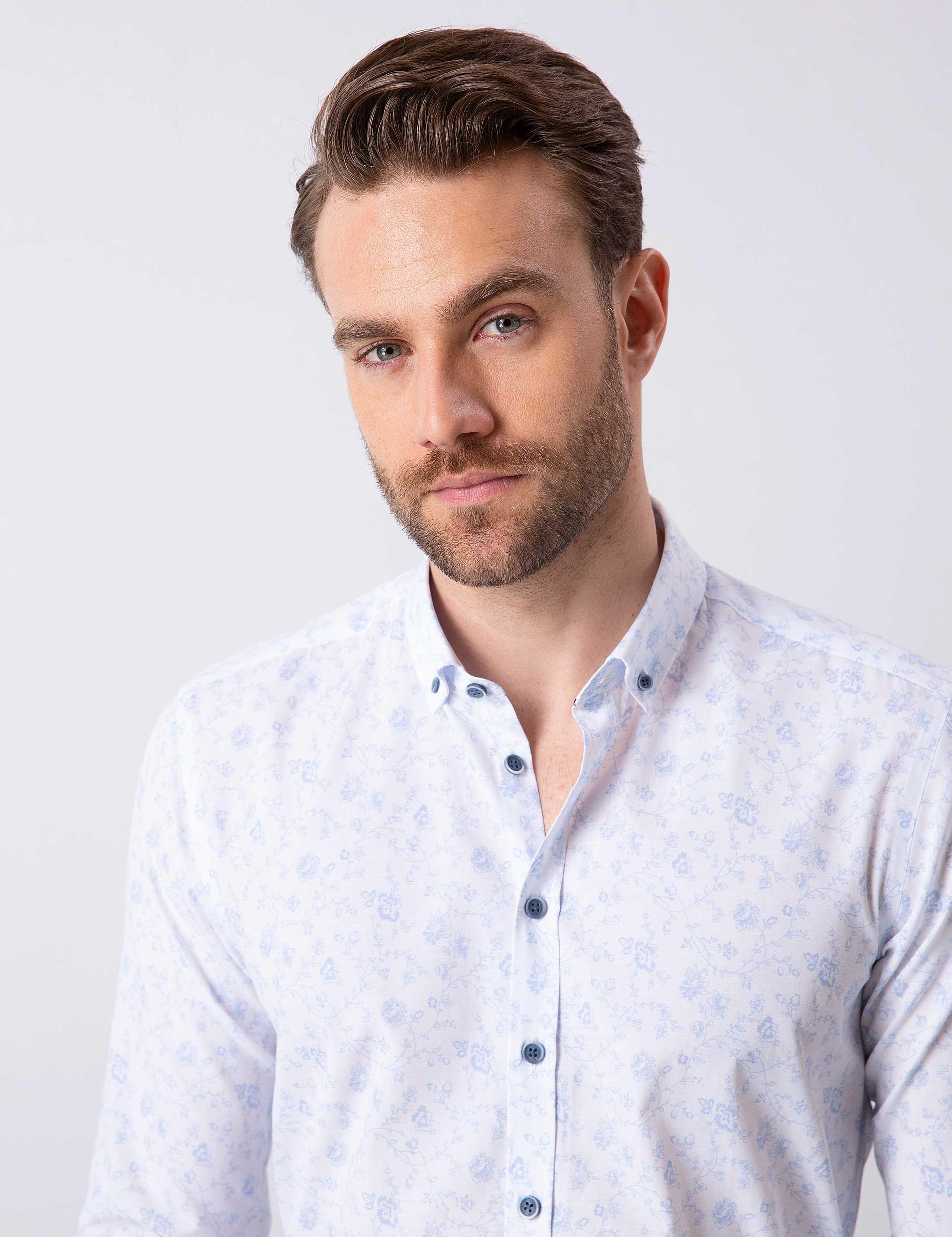 Açık Mavi Slim Fit Gömlek