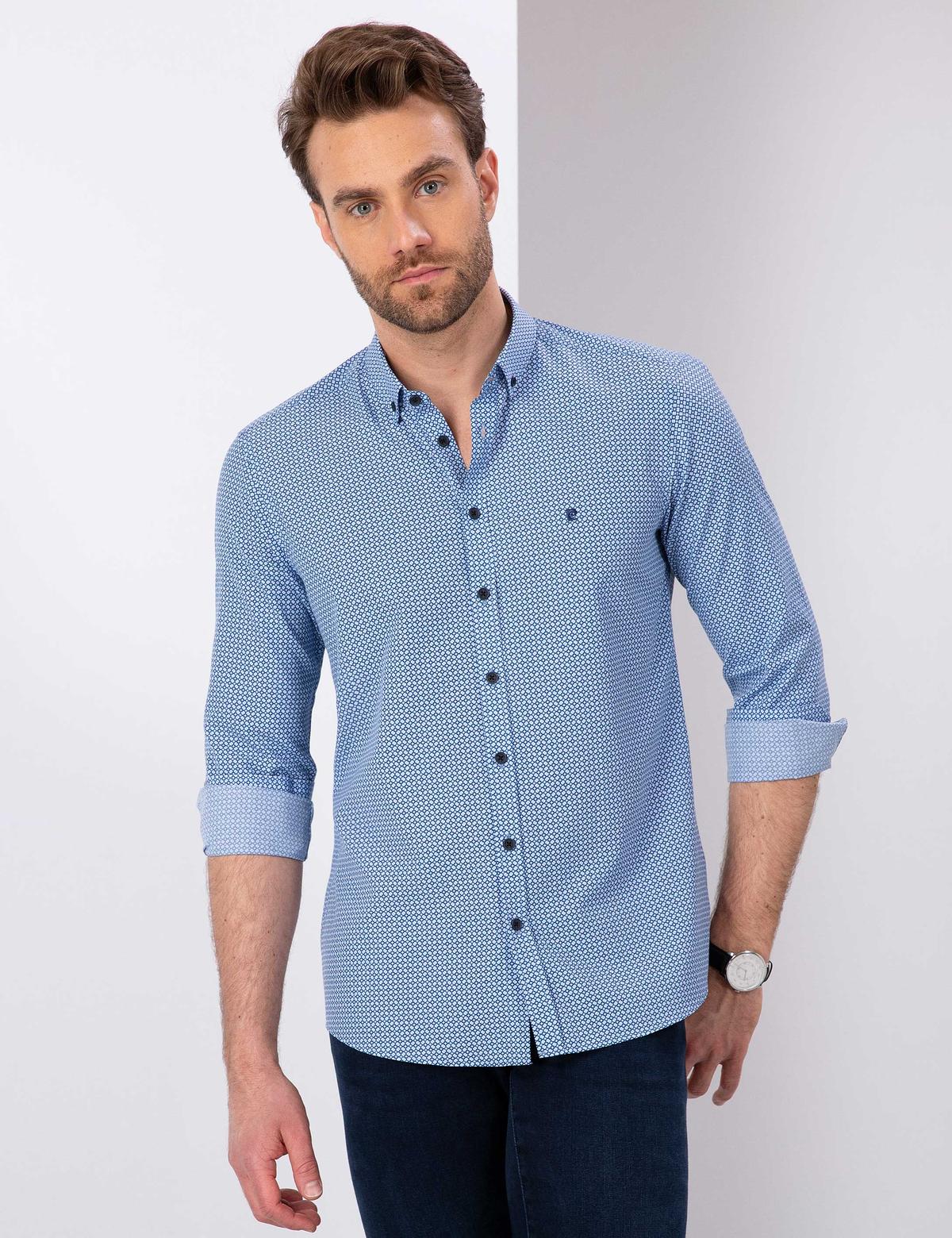 Mavi Slim Fit Gömlek