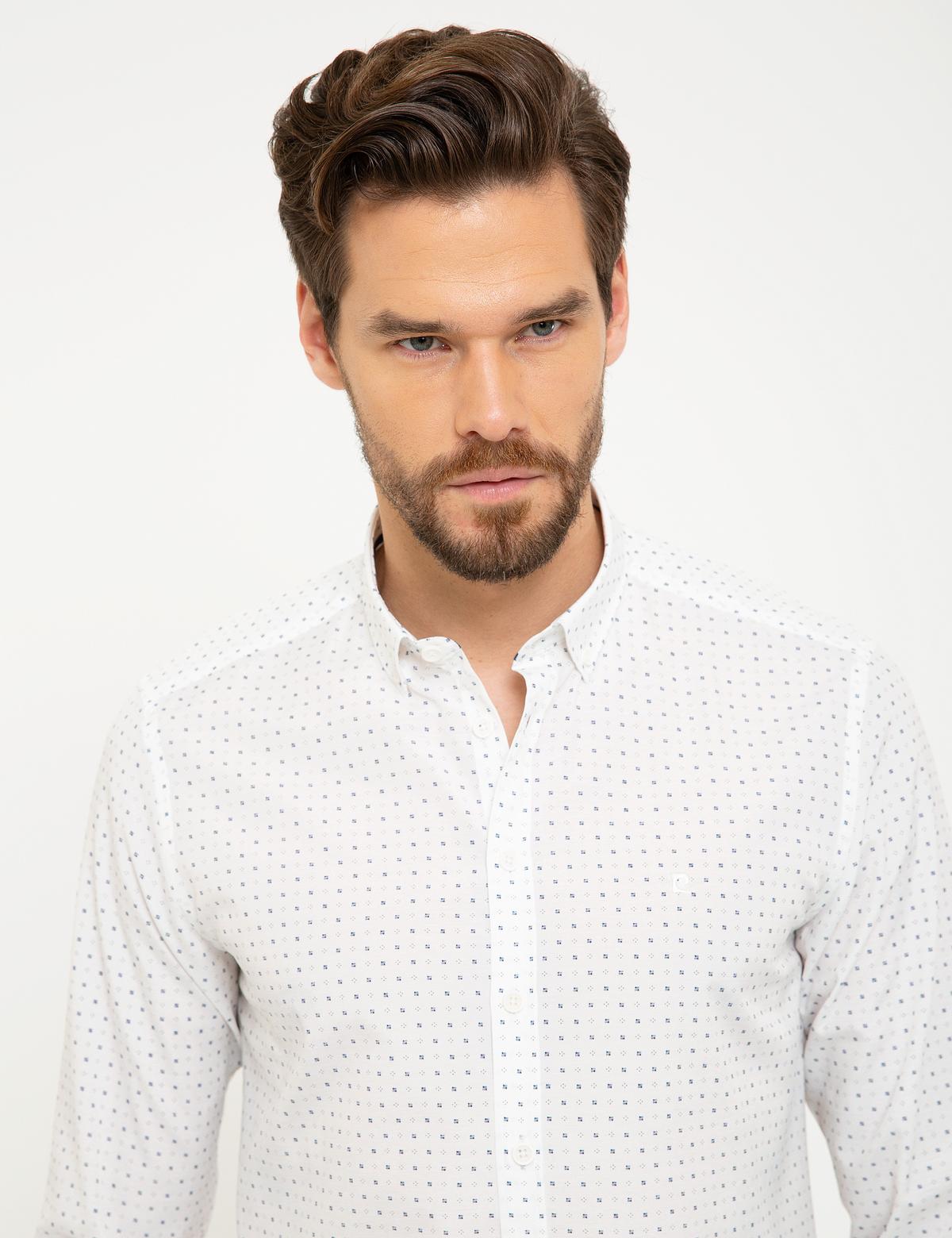 Lacivert Slim Fit Gömlek - 50211175012