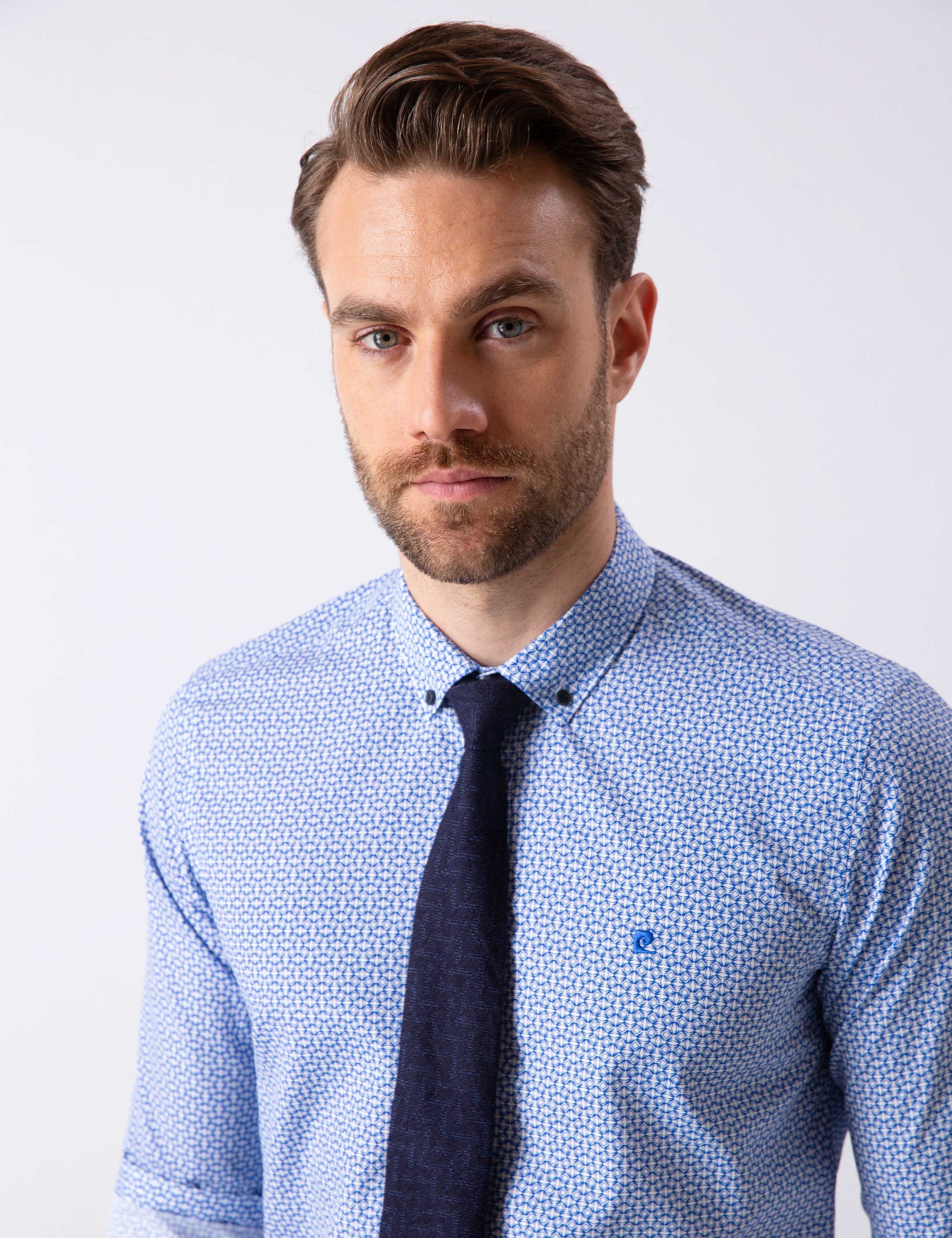 Lacivert Slim Fit Gömlek - Image 2