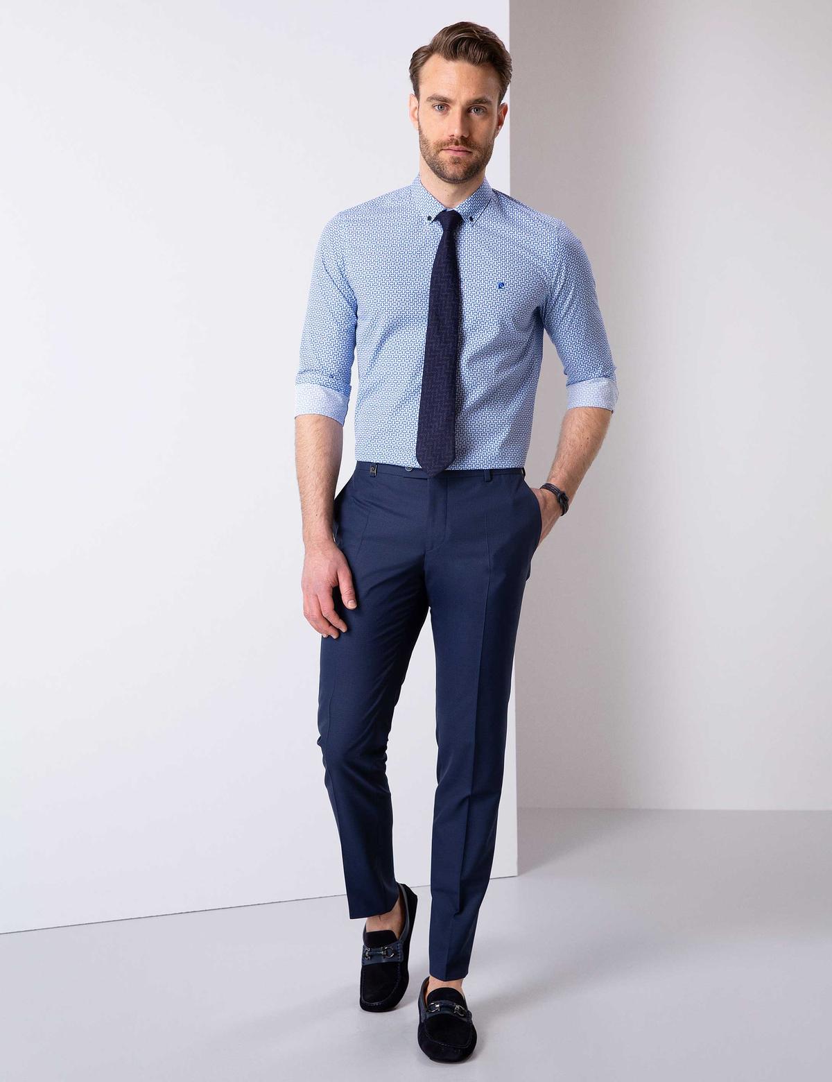 Lacivert Slim Fit Gömlek - 50211177003