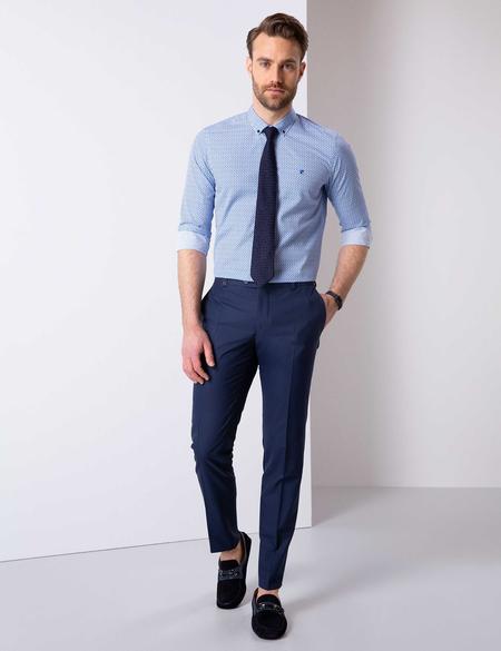 Lacivert Slim Fit Gömlek - 50211177003