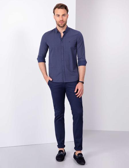 Lacivert Slim Fit Gömlek - 50211181013