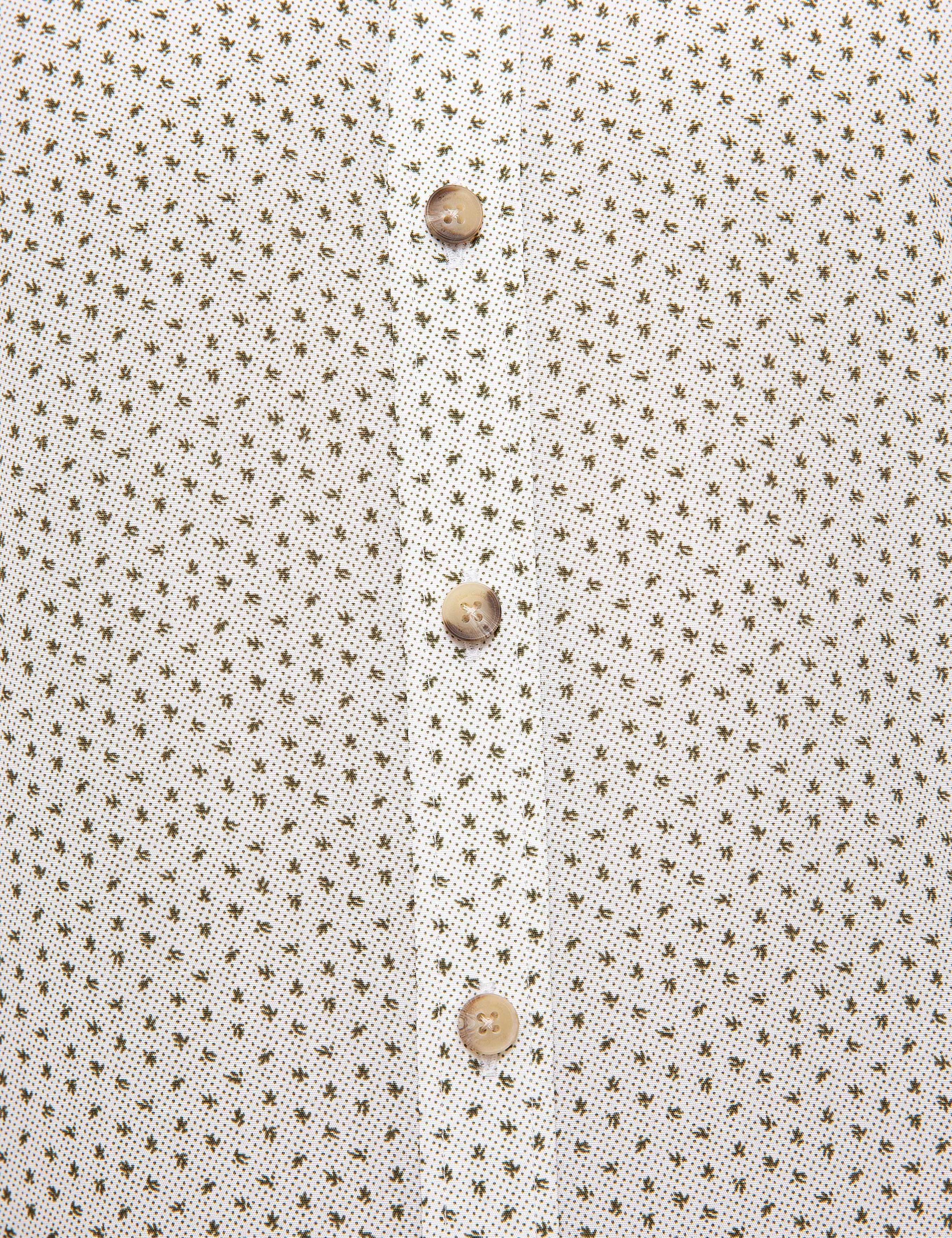 Haki Slim Fit Uzun Kollu Gömlek