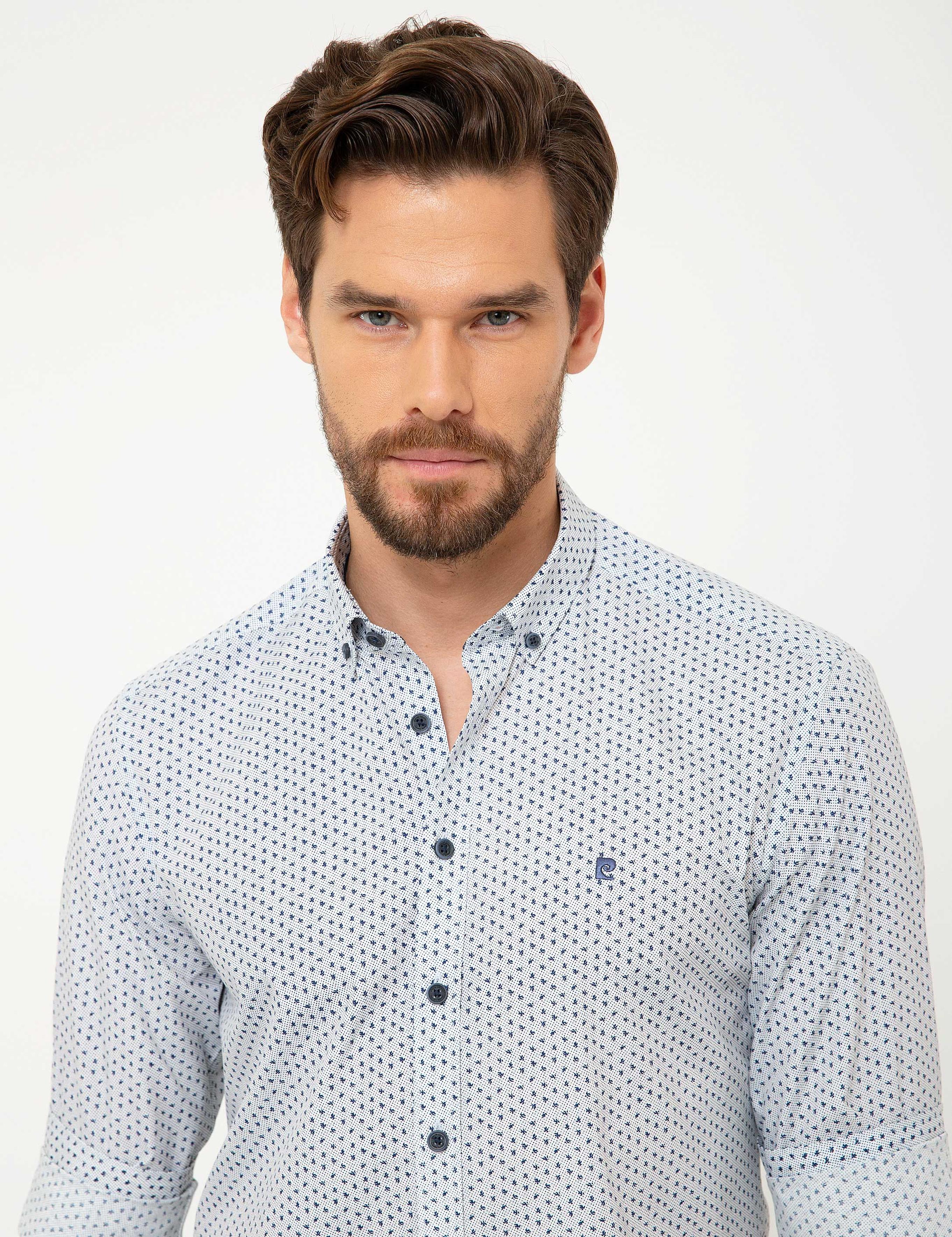 Lacivert Slim Fit Gömlek