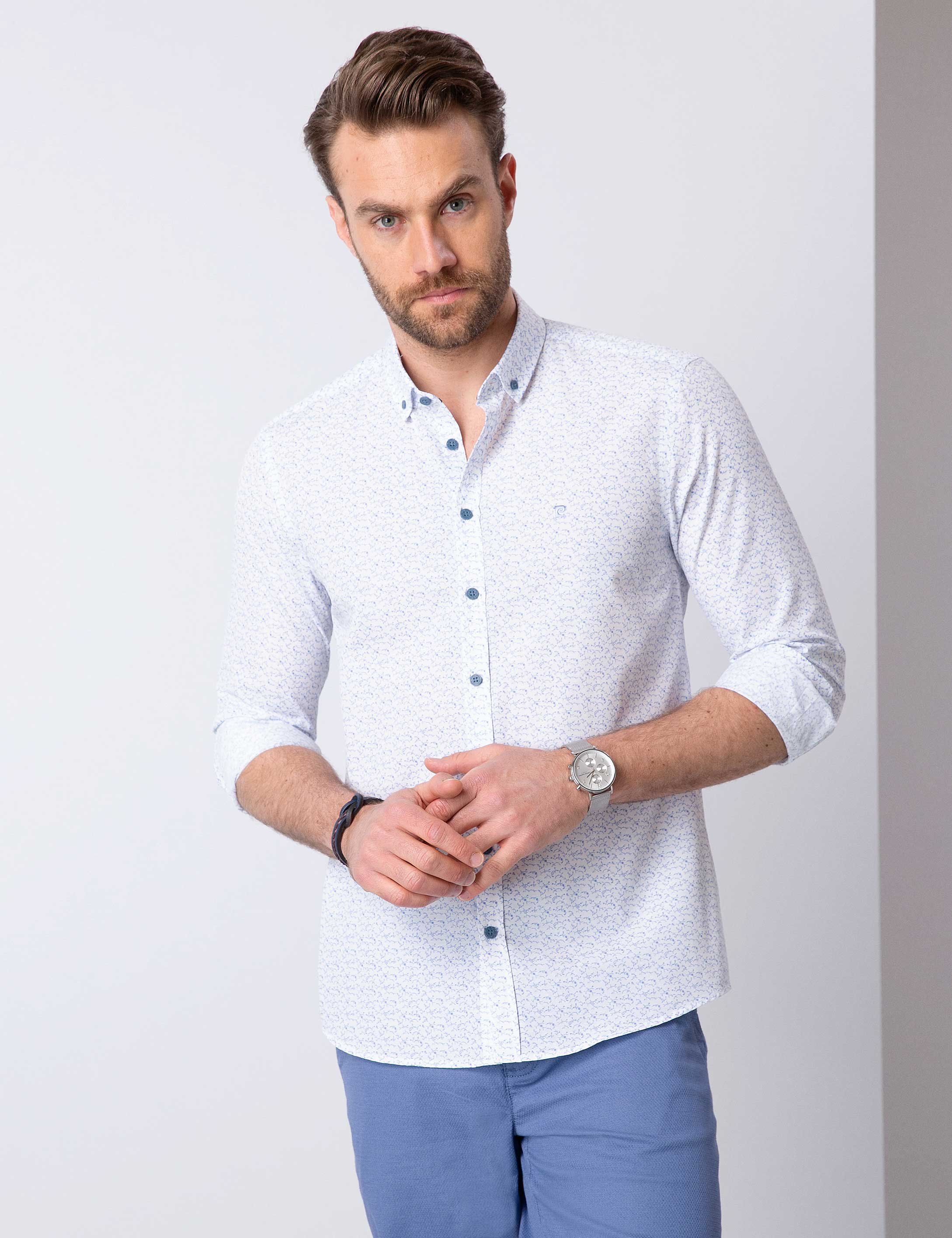Mavi Slim Fit Gömlek