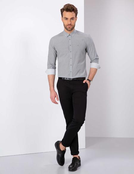 Antrasit Gri Slim Fit Gömlek - 50211184003