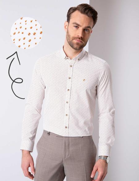 Beyaz Slim Fit Gömlek - 50211185005
