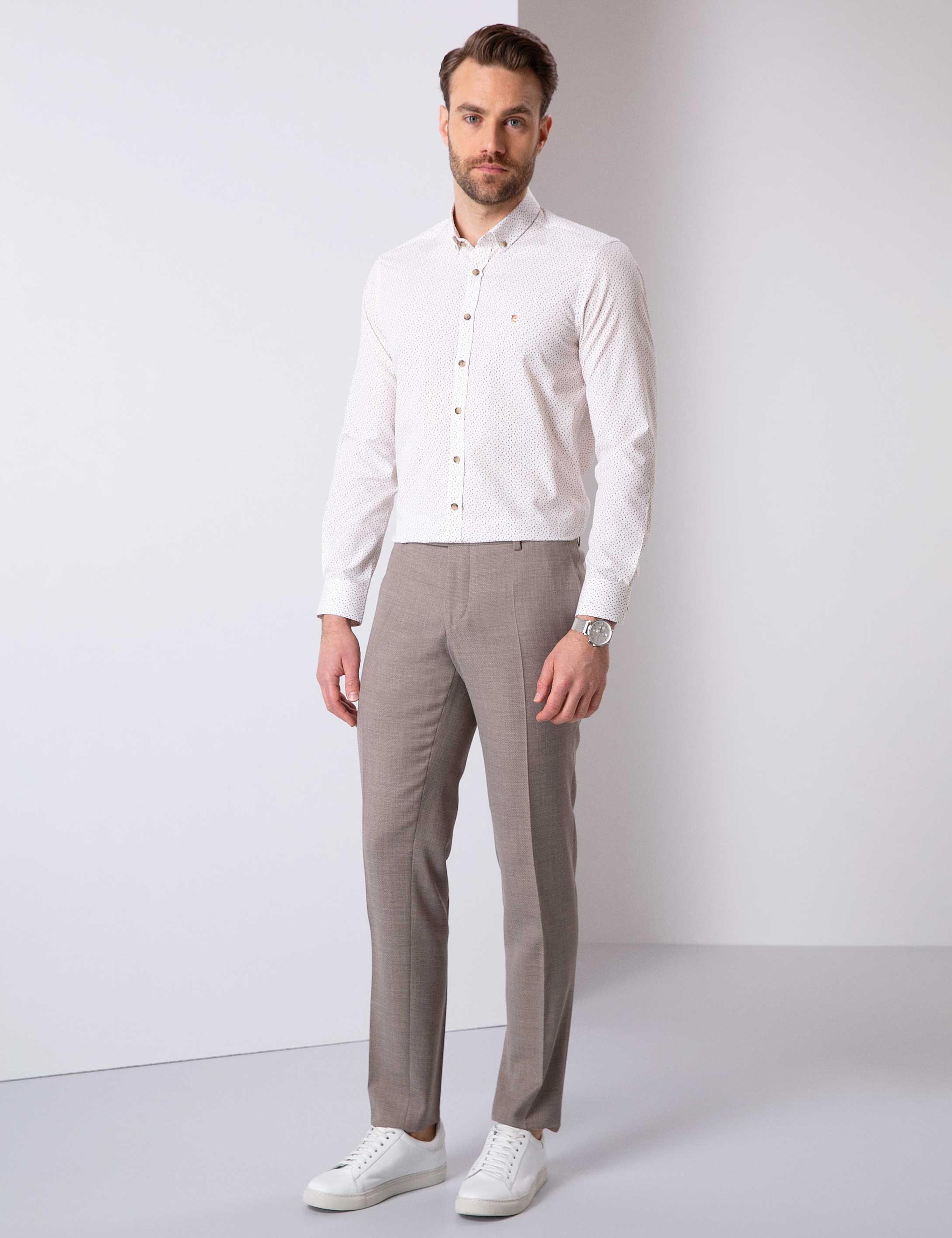 Beyaz Slim Fit Gömlek