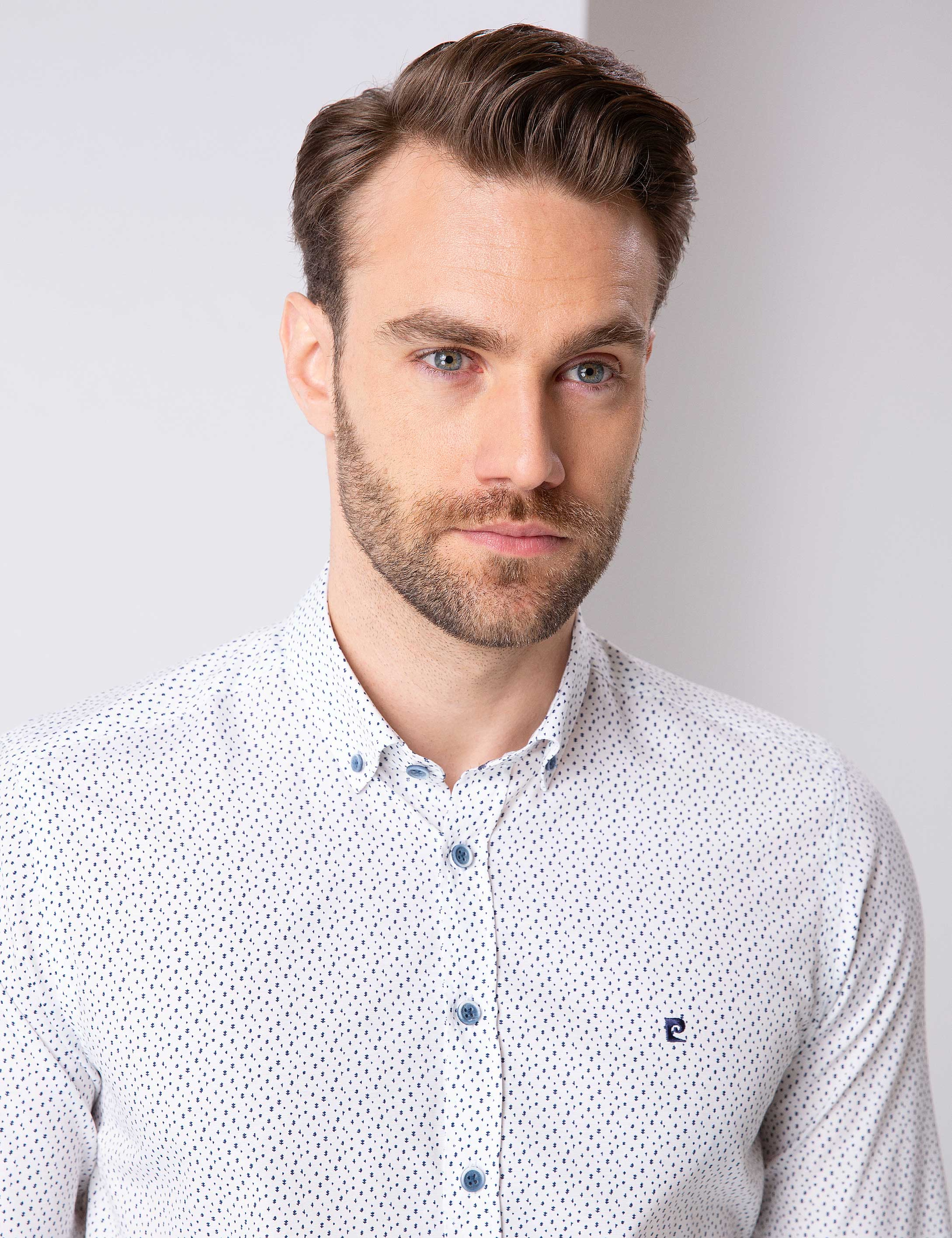 Lacivert Slim Fit Gömlek - Image 2
