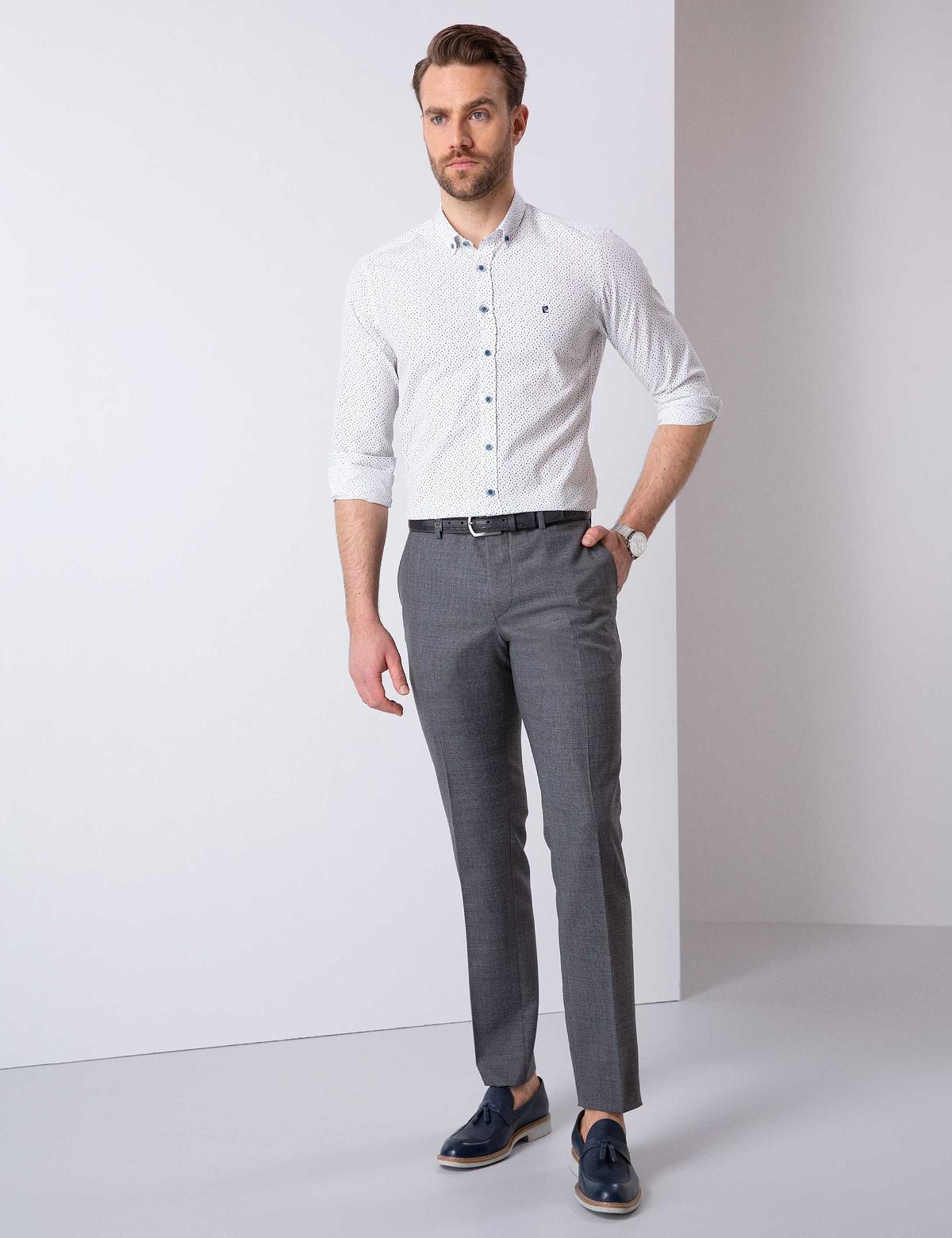Lacivert Slim Fit Gömlek - 50211185014