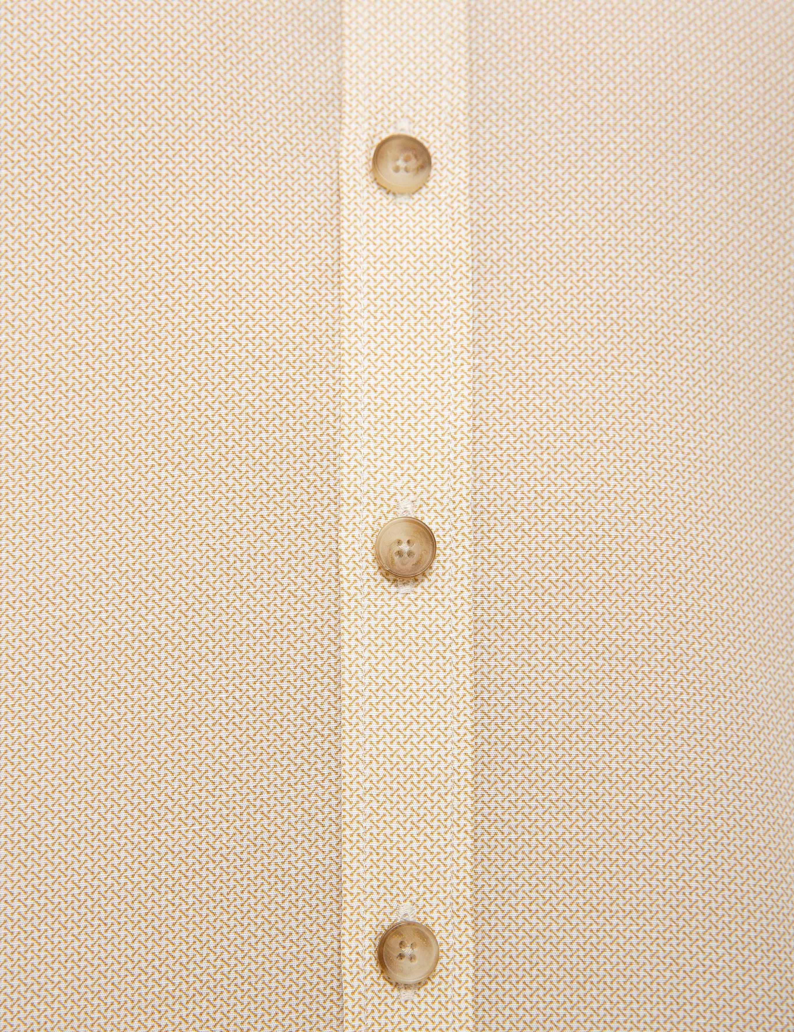 Bej Slim Fit Uzun Kollu Gömlek