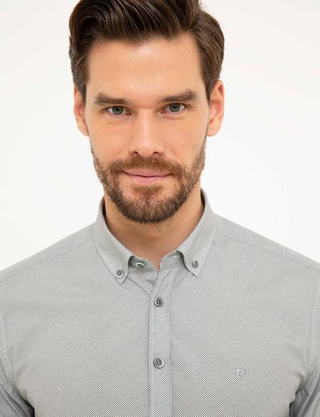 Antrasit Gri Slim Fit Gömlek - 50211187020