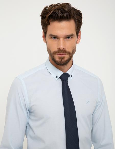 Açık Mavi Slim Fit Gömlek - 50211187013
