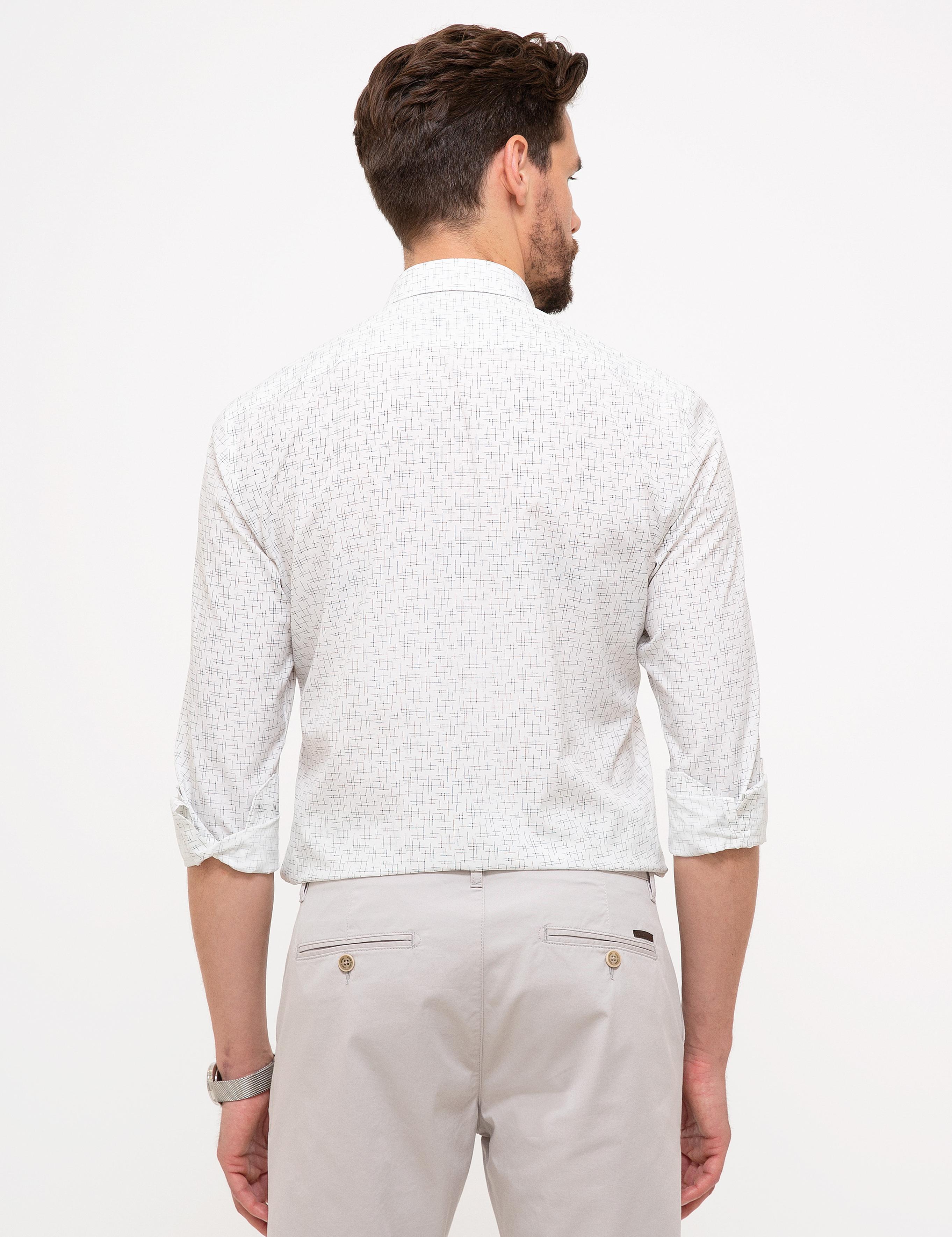 Antrasit Slim Fit Uzun Kollu Gömlek