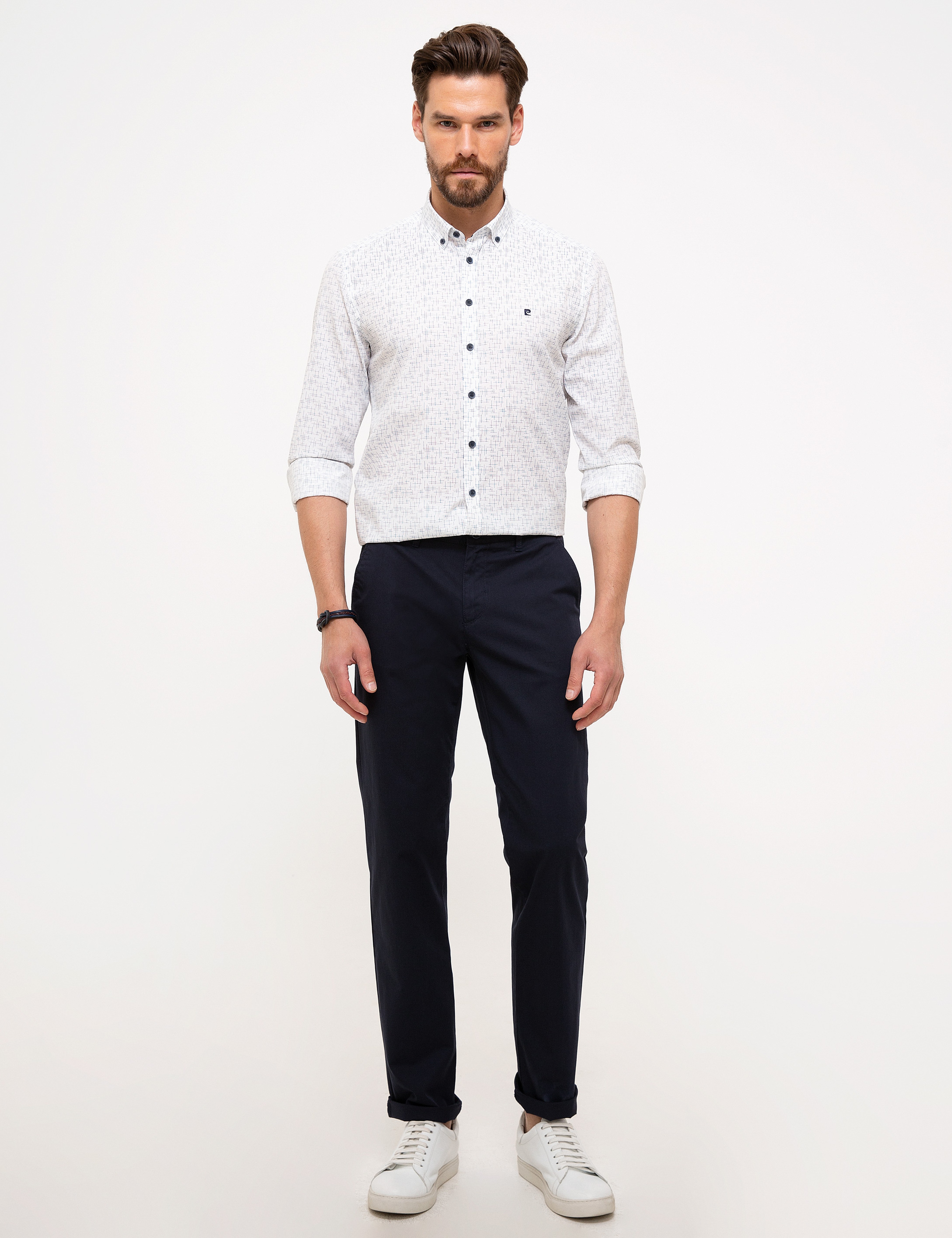 Beyaz Slim Fit Gömlek - Image 4