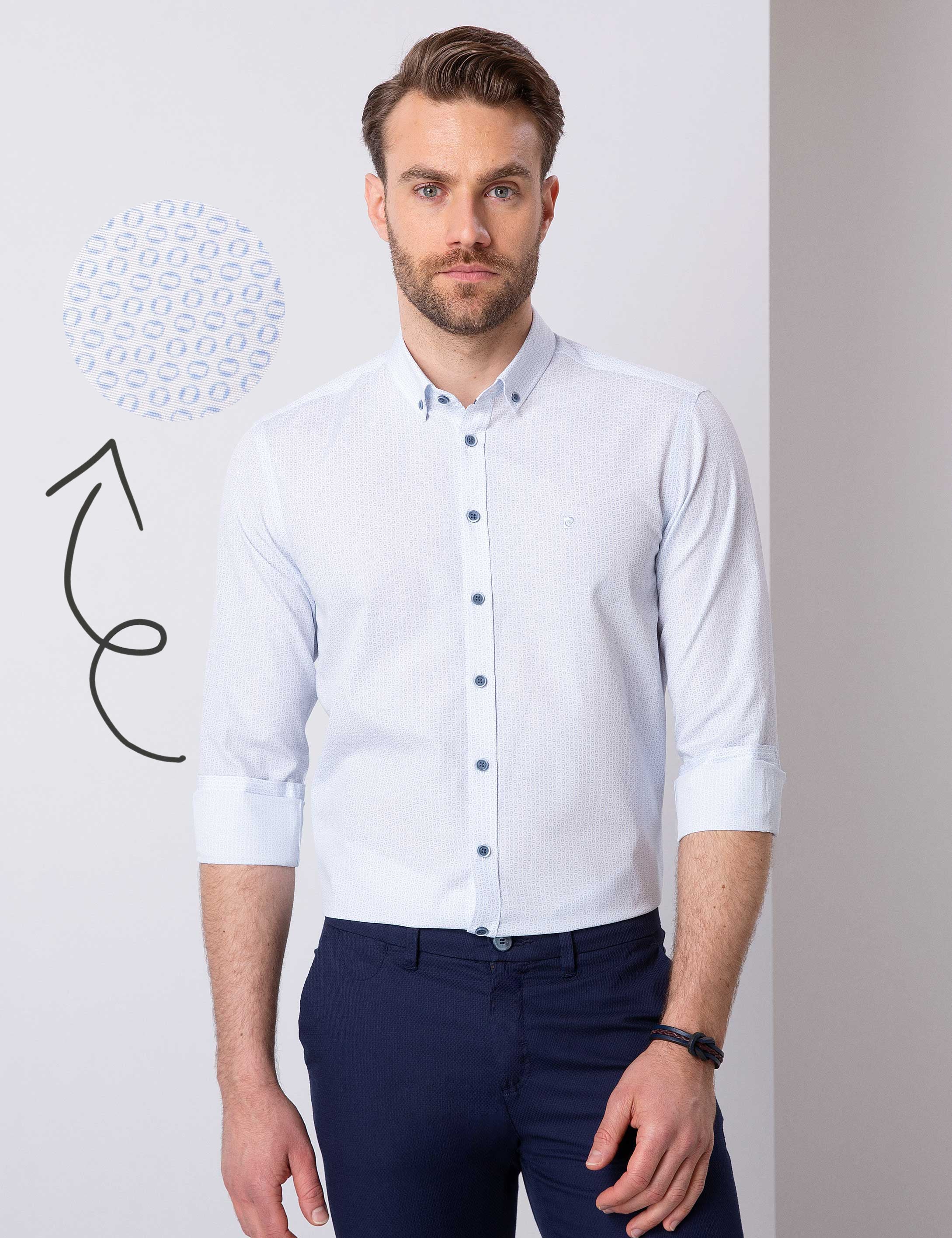 Açık Mavi Slim Fit Gömlek