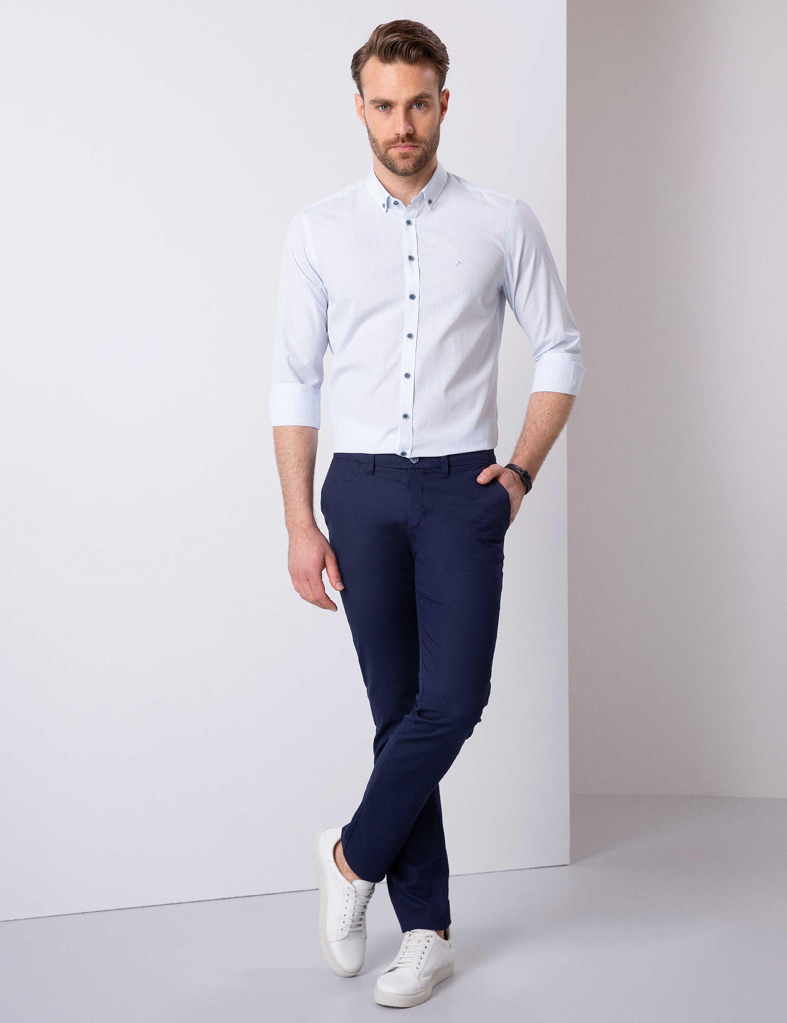 Açık Mavi Slim Fit Gömlek