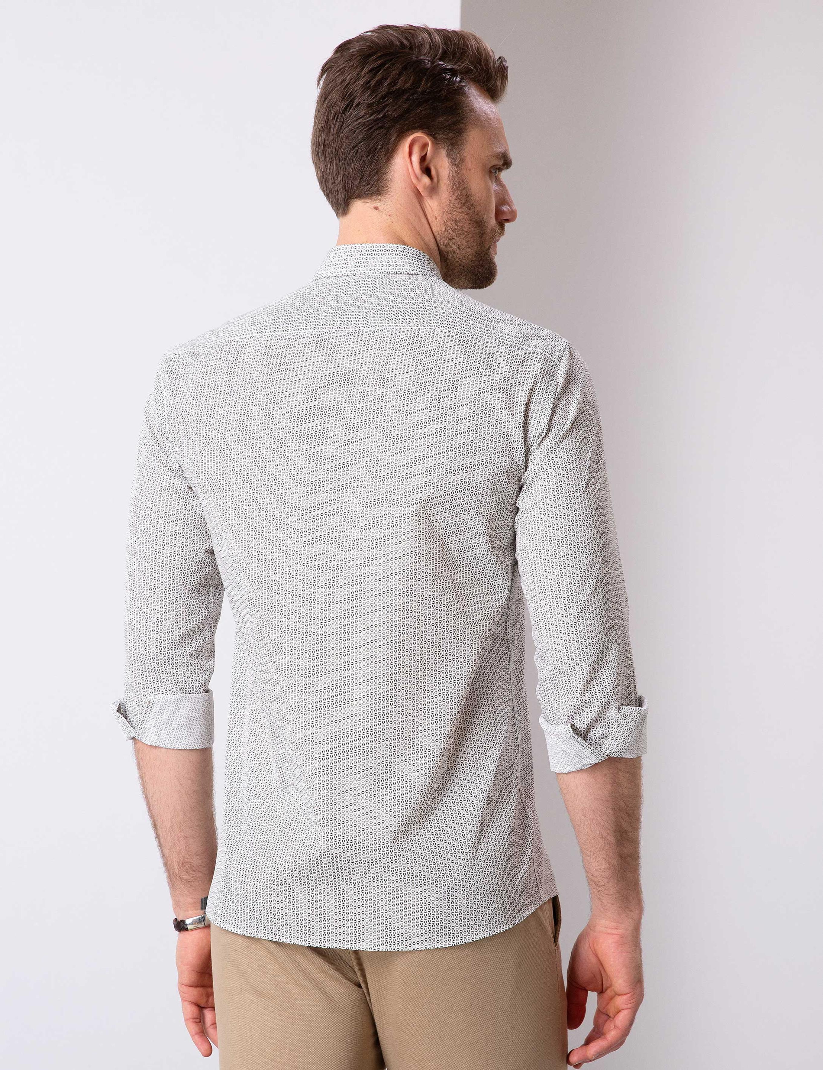 Haki Slim Fit Gömlek