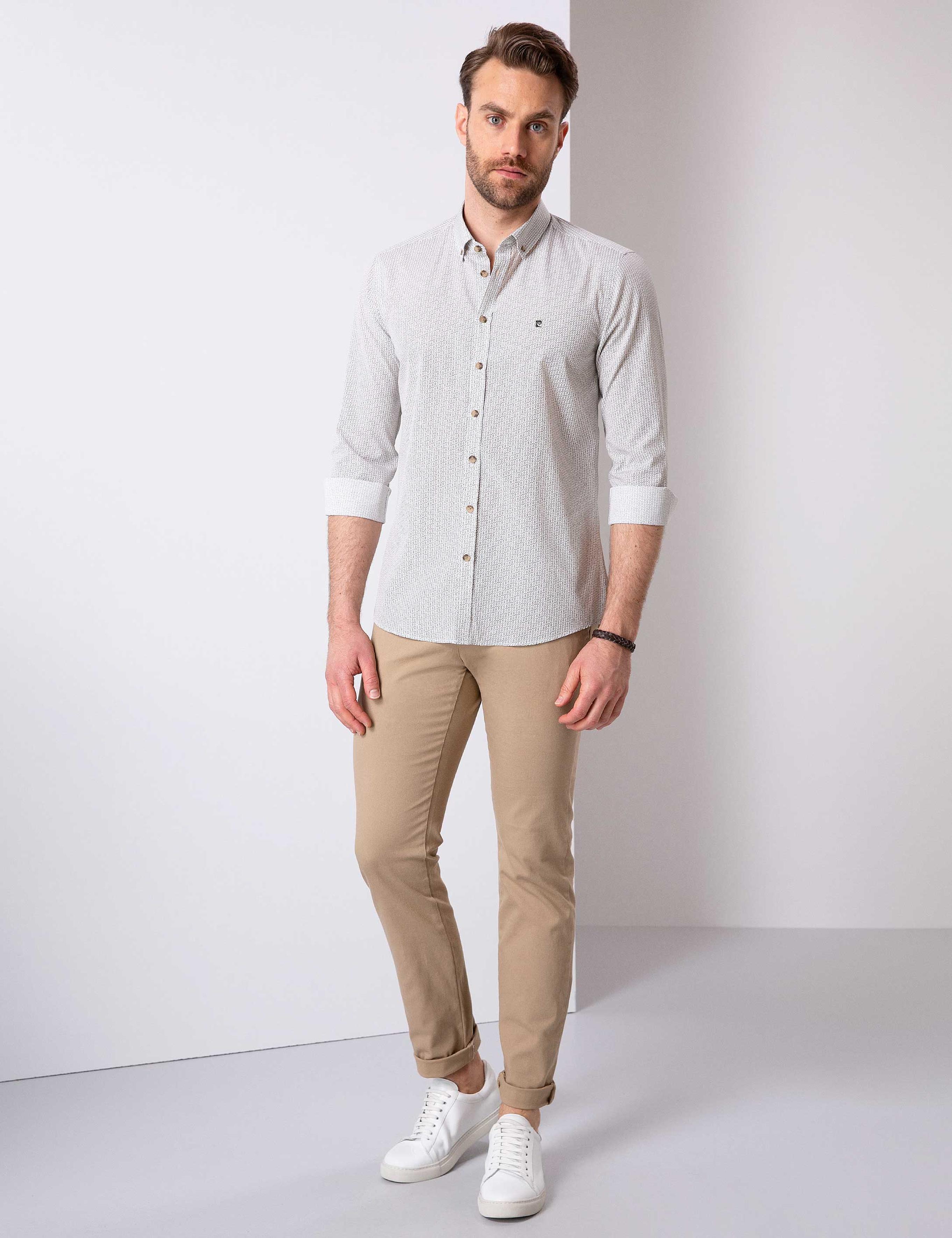 Haki Slim Fit Gömlek