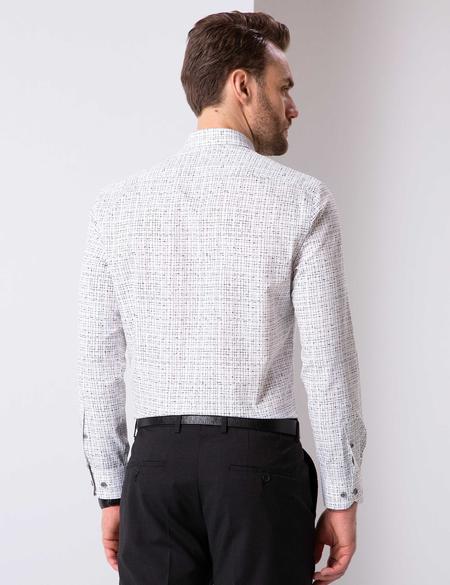 Gri Slim Fit Gömlek - 50211190005