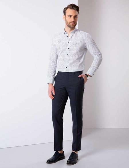 Lacivert Slim Fit Gömlek - 50211190013