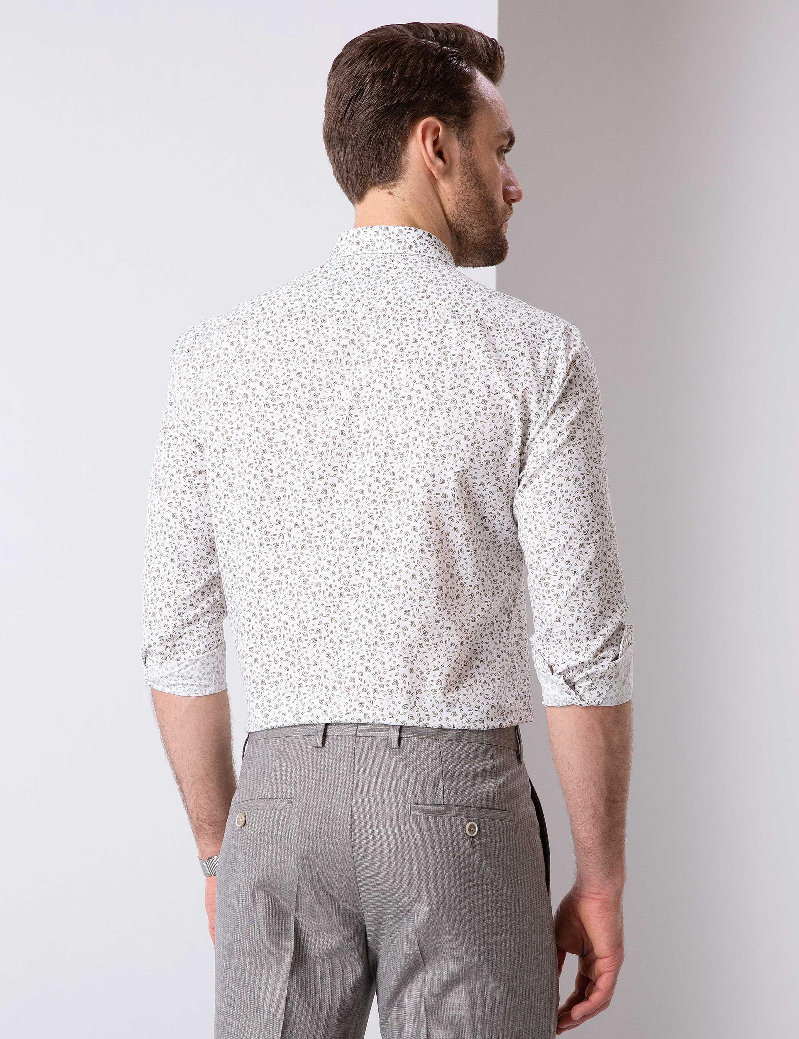 Beyaz Slim Fit Gömlek