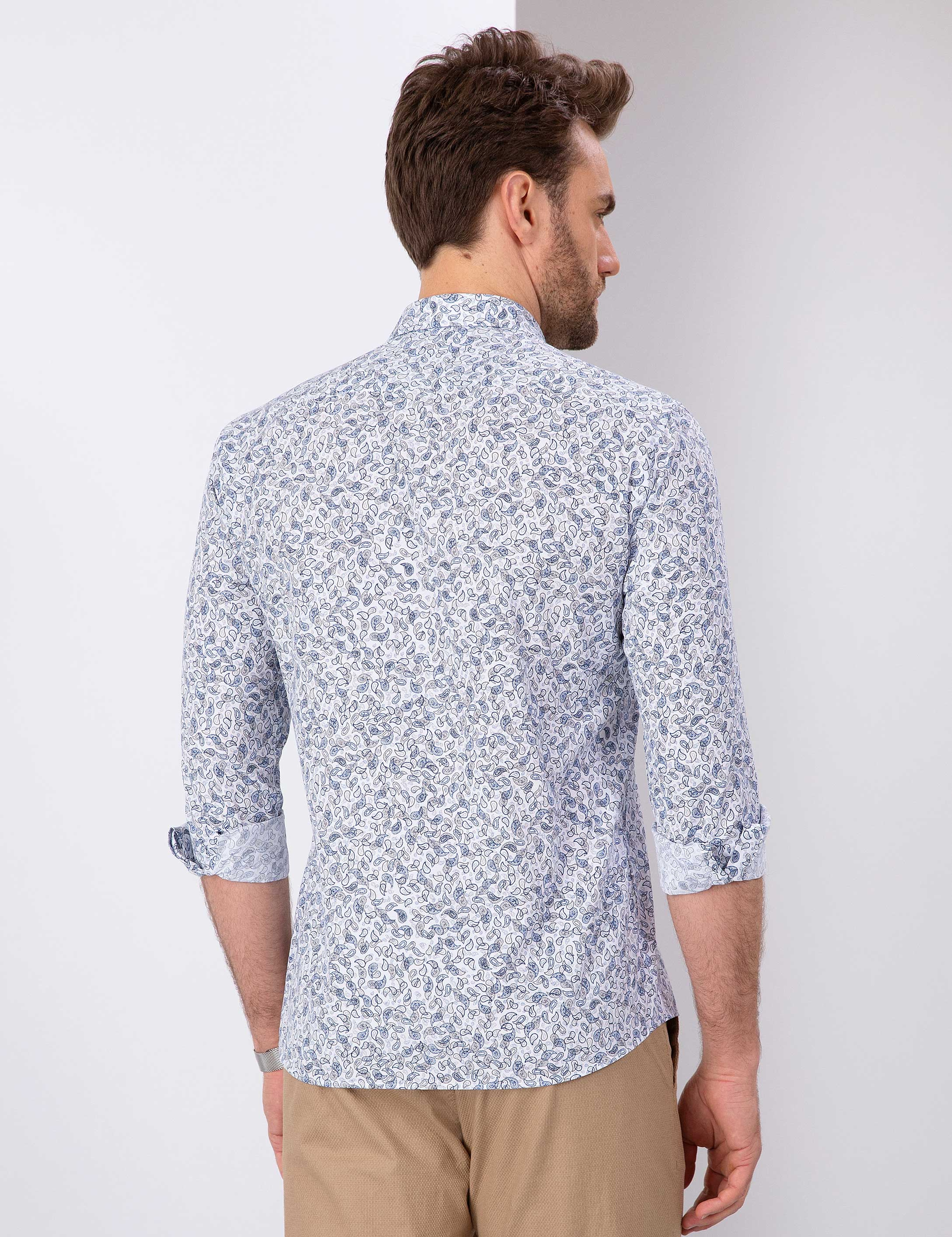 Mavi Slim Fit Gömlek