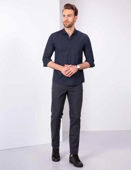 Lacivert Slim Fit Gömlek - 50211193004