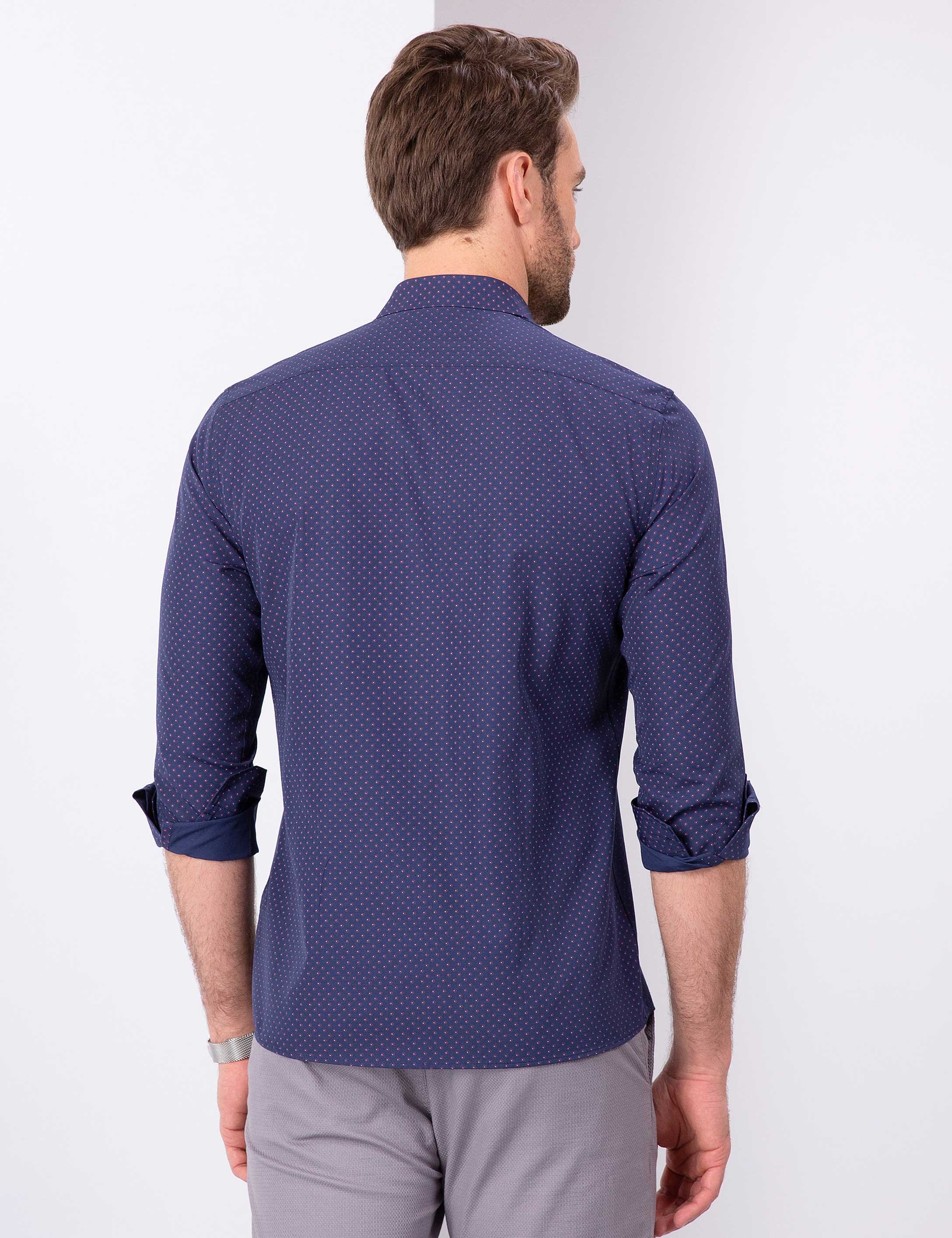 Mavi Slim Fit Gömlek