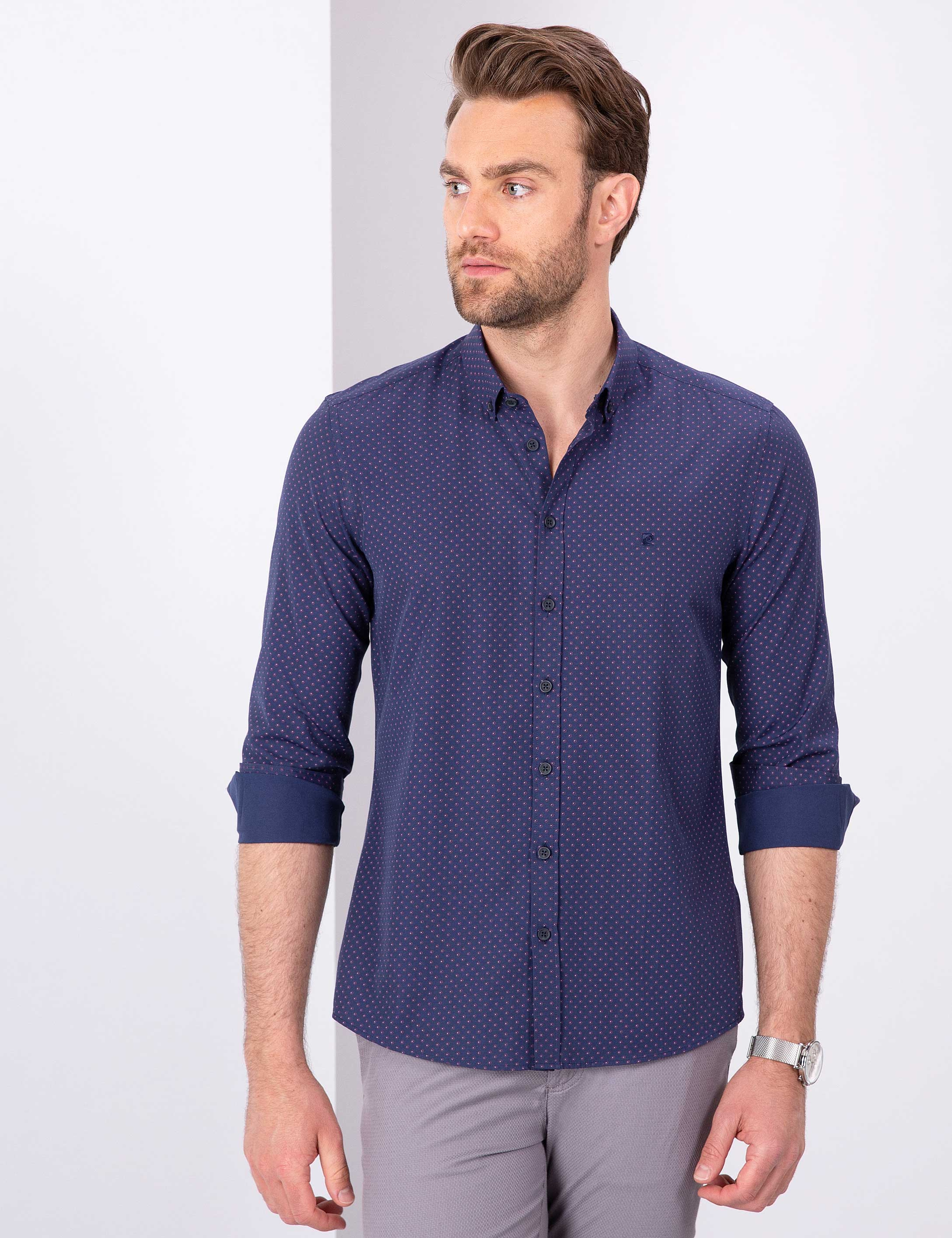 Mavi Slim Fit Gömlek
