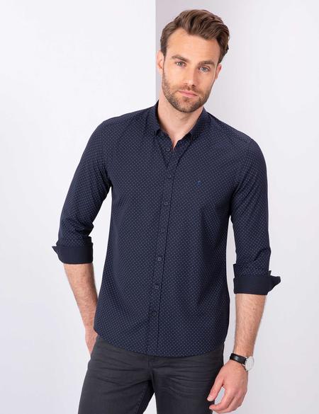 Lacivert Slim Fit Gömlek - 50211193004