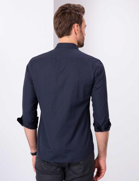 Lacivert Slim Fit Gömlek - 50211193004