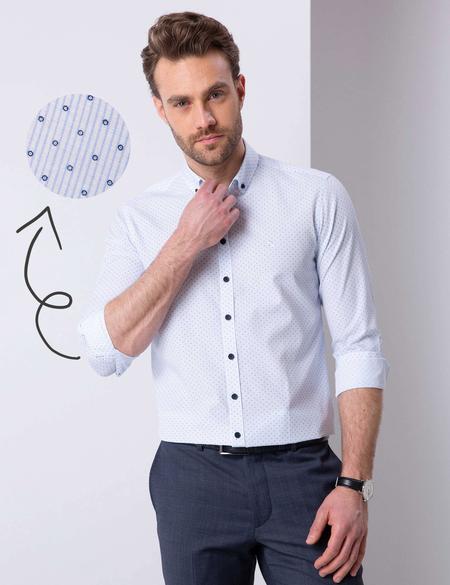 Lacivert Slim Fit Gömlek - 50211194003