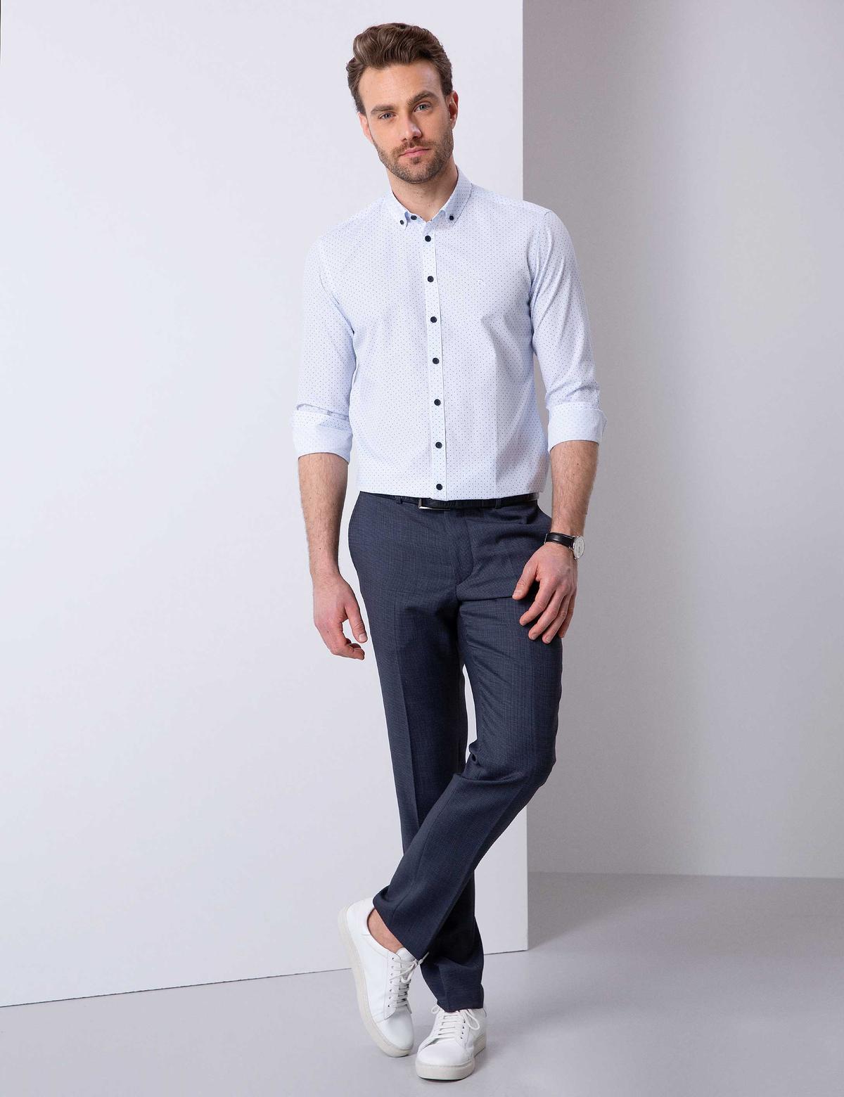 Lacivert Slim Fit Gömlek - 50211194003