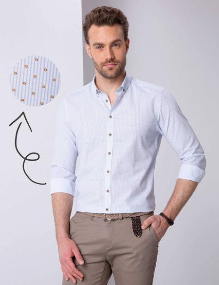 Mavi Slim Fit Uzun Kollu Gömlek - 50211194012