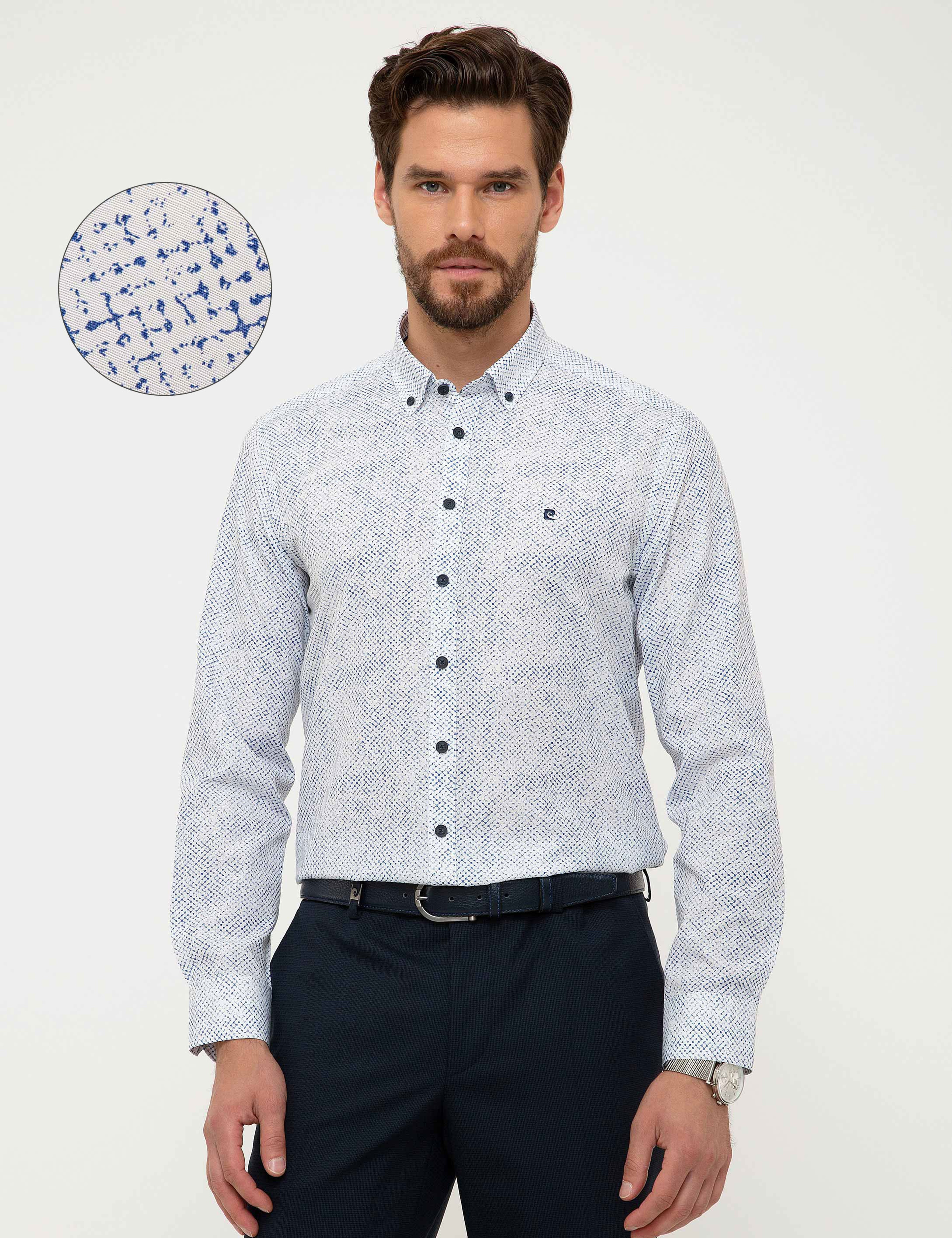 Beyaz Slim Fit Gömlek - Image 1