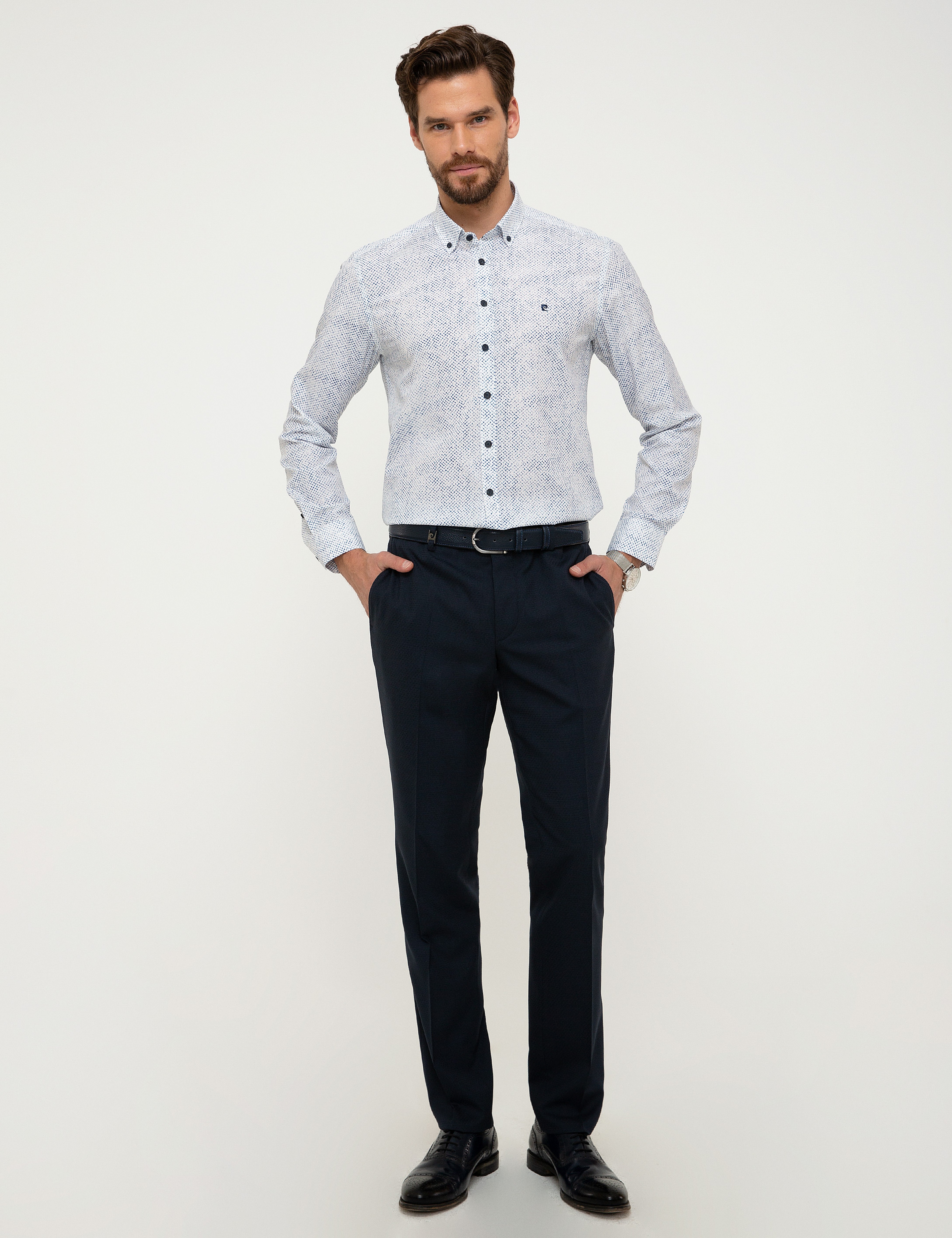 Beyaz Slim Fit Gömlek - Image 4