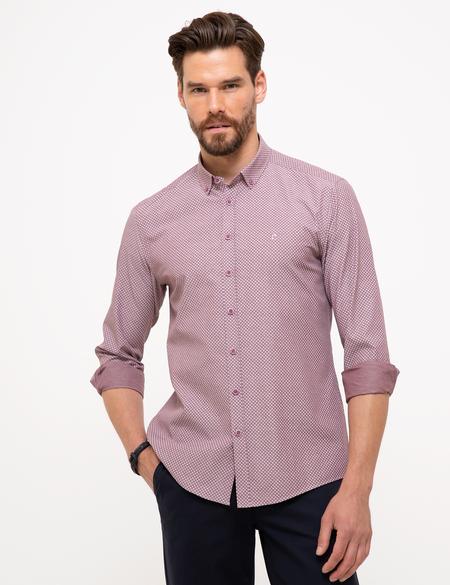 Bordo Slim Fit Gömlek - 50211196007