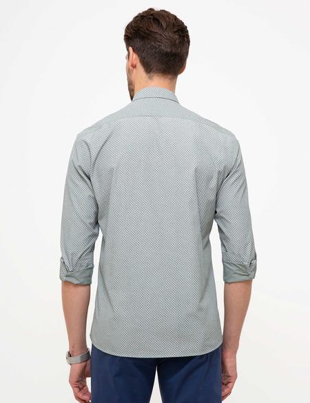Yeşil Slim Fit Gömlek - 50211196023