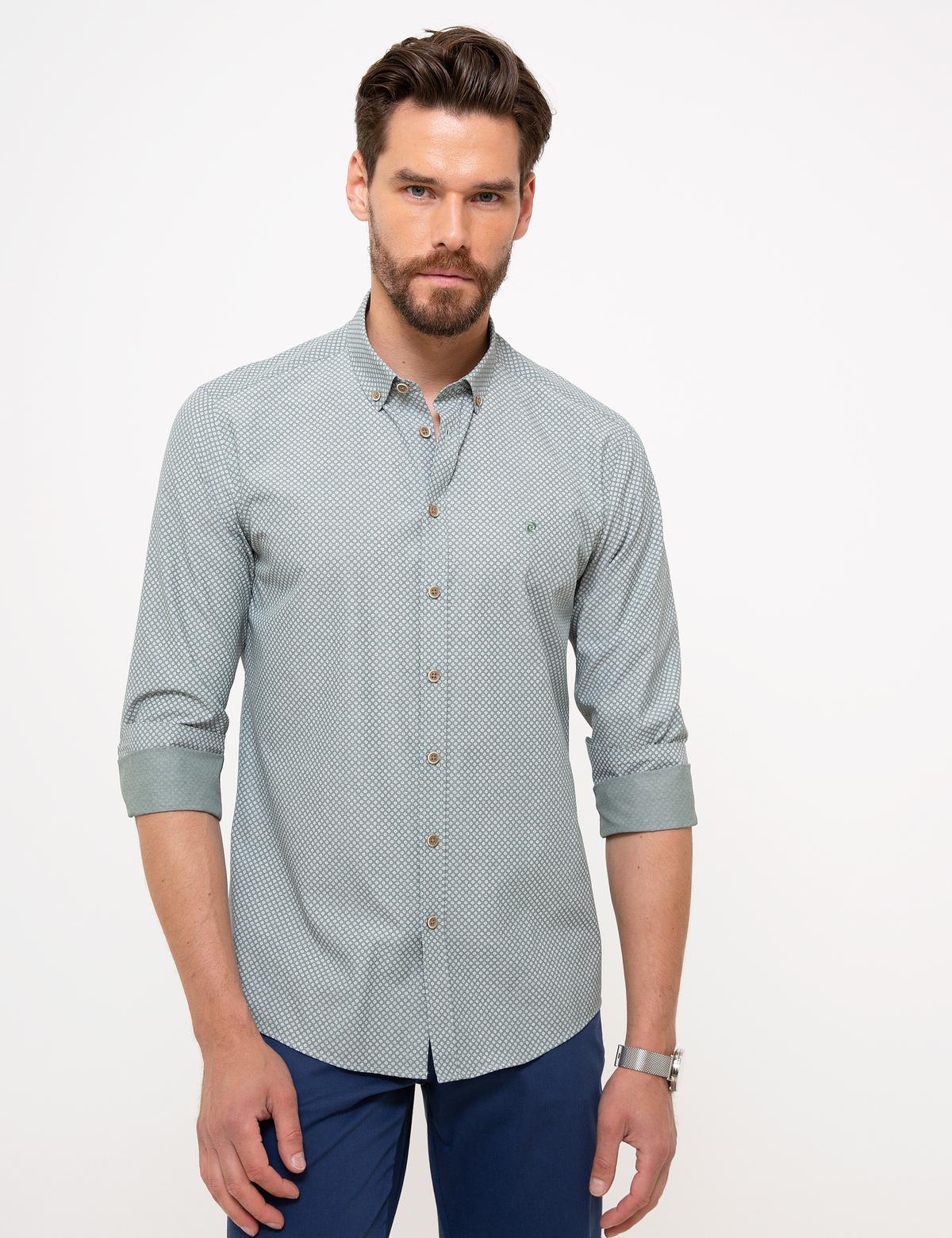 Yeşil Slim Fit Gömlek