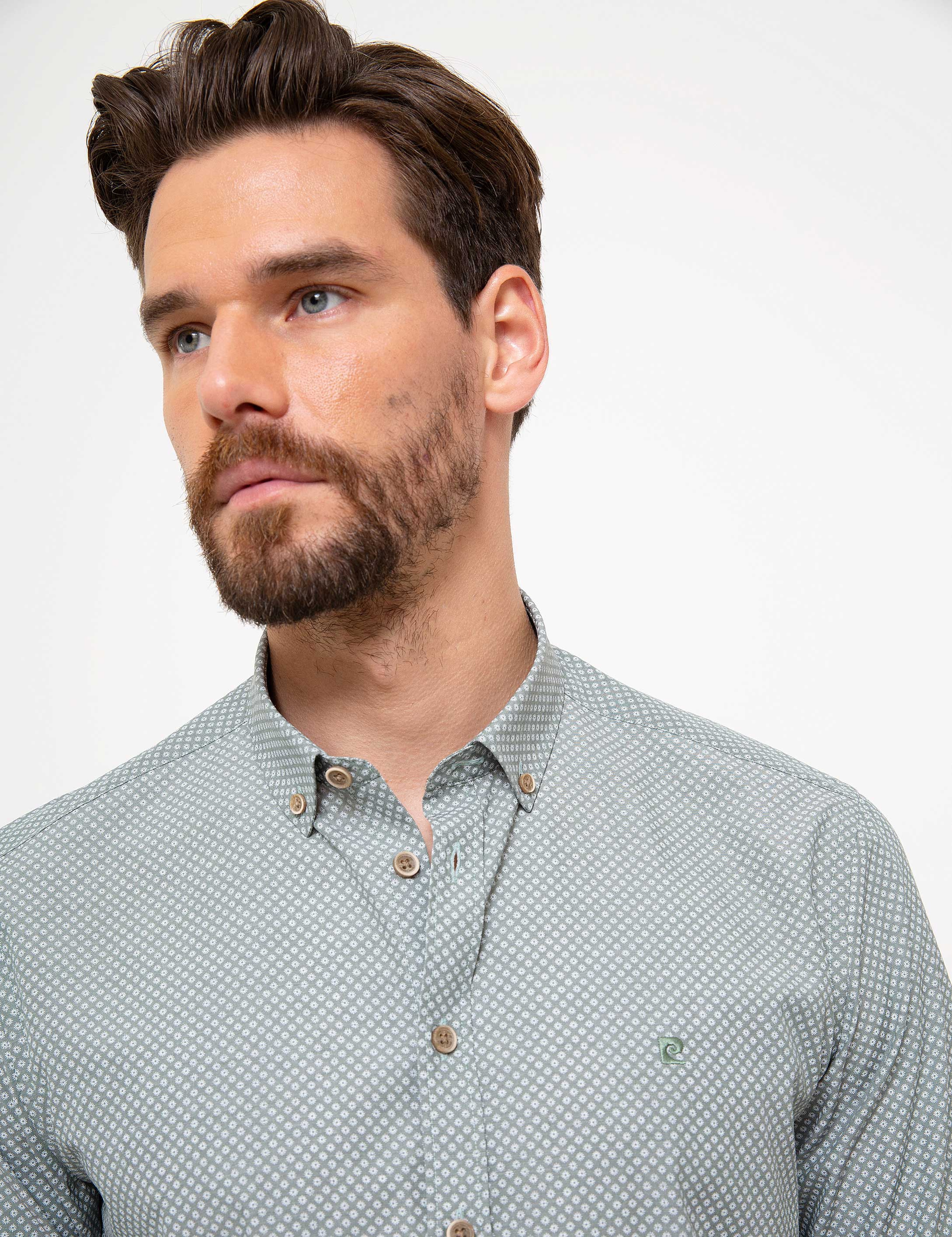 Yeşil Slim Fit Gömlek - Image 2