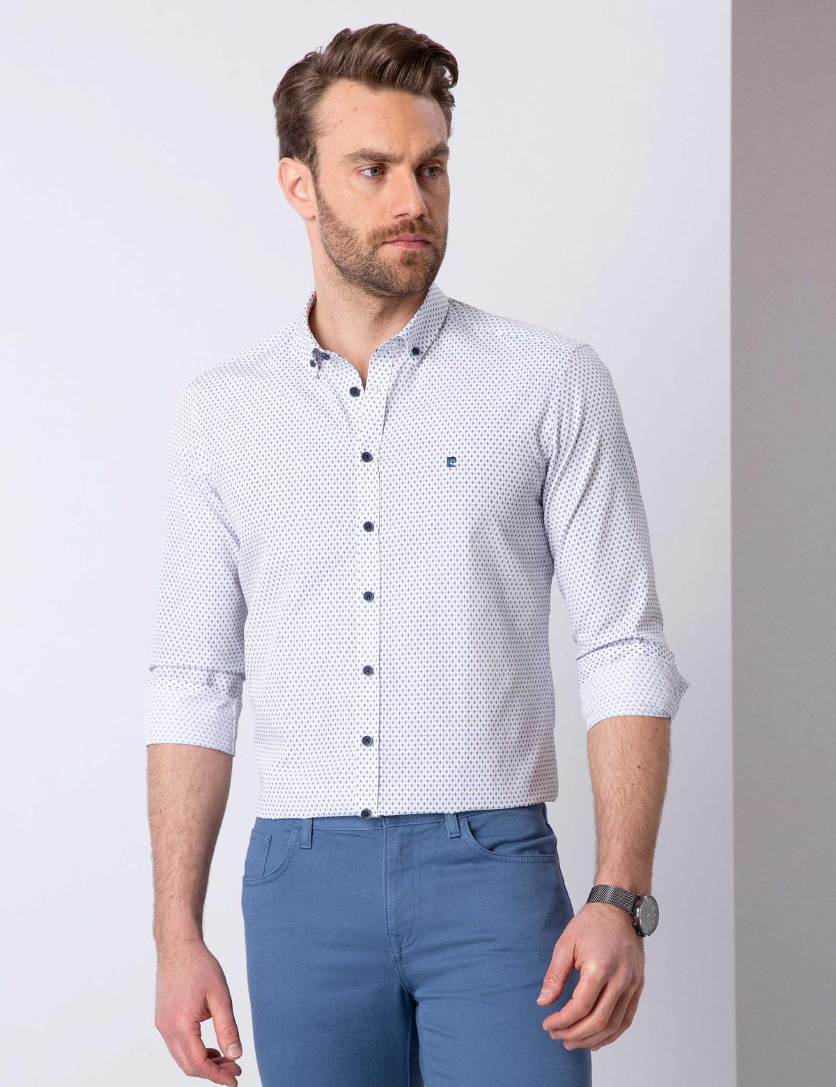 Lacivert Slim Fit Gömlek