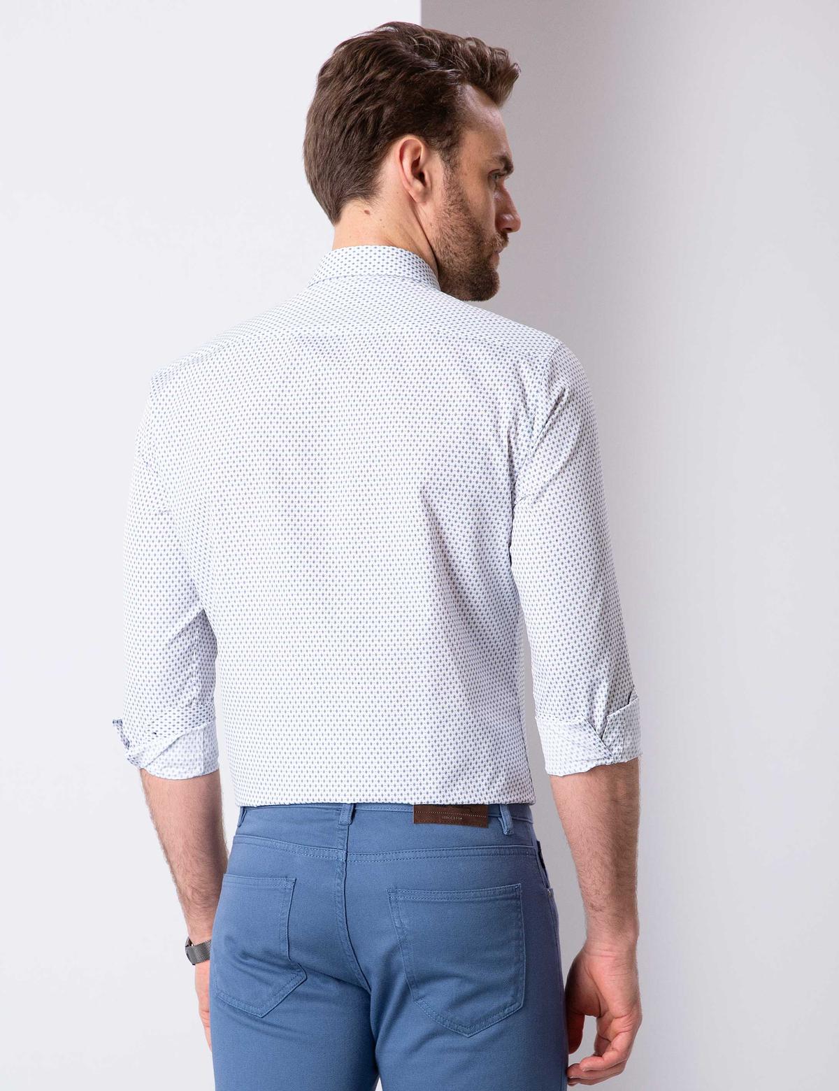 Lacivert Slim Fit Gömlek - 50211198003