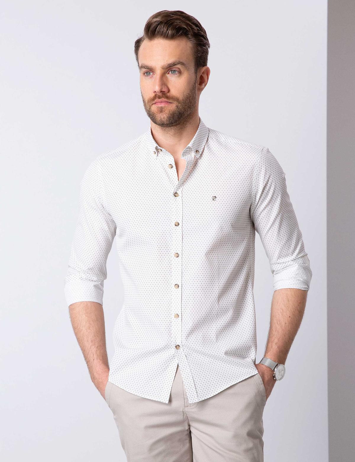 Haki Slim Fit Gömlek - 50211198013