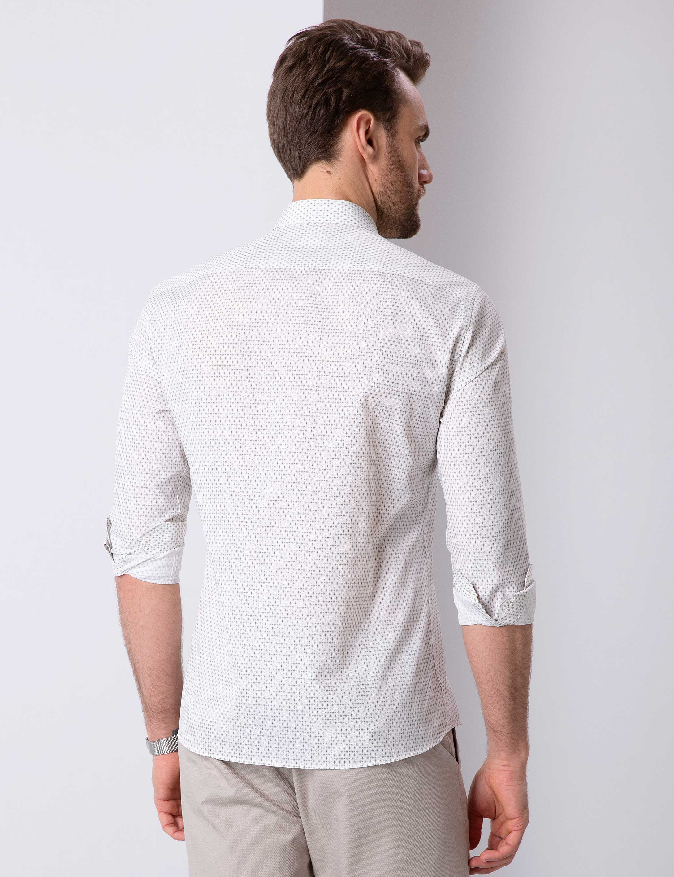 Haki Slim Fit Gömlek